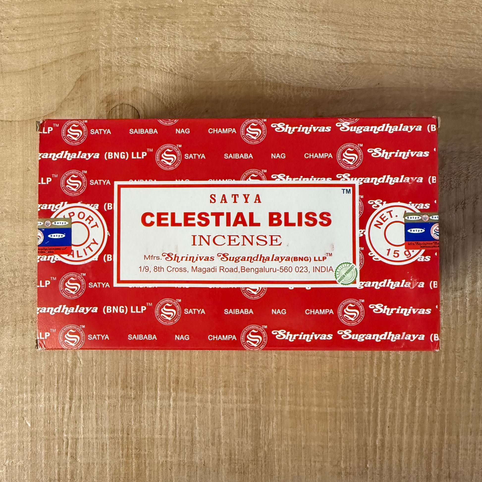 Satya Celestial Bliss incense sticks 15g Nag Champa masala incense for meditation