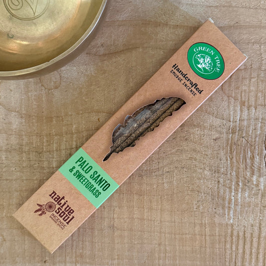 Native Soul Smudge Incense Sticks with Palo Santo and Sweetgrass, natural purification incense