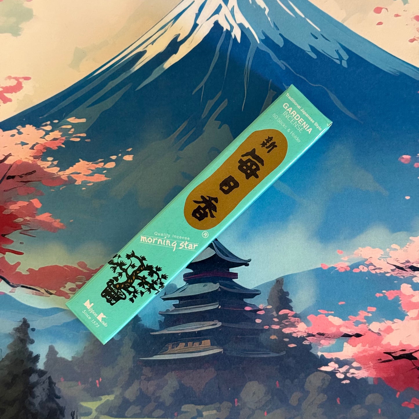Enjoy Morning Star Gardenia incense by Nippon Kodo. Clean-burning Japanese incense with a sweet, gentle floral aroma for everyday relaxation.