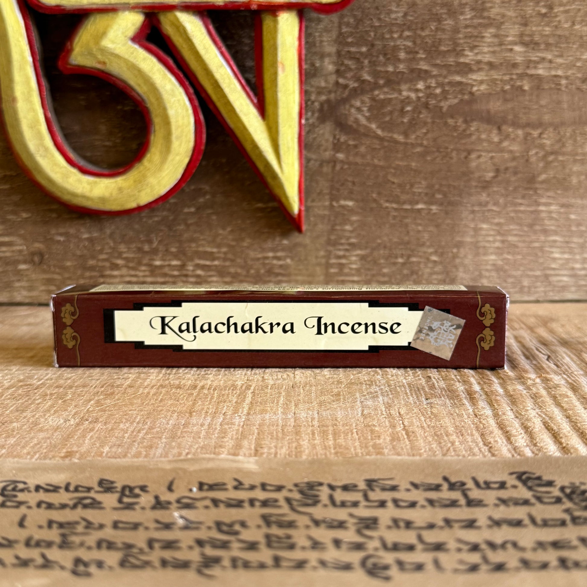Breathe deeply and awaken the present moment with our Tibetan Kalachakra Incense, a sacred offering handcrafted in the Himalayan lands of Nepal. Rooted in ancient Tibetan tradition, this incense invites calm, clarity, and spiritual connection into your daily practice.

Each stick carries the energy of the Kalachakra – the Wheel of Time – a revered symbol in Vajrayana Buddhism representing inner and outer harmony. Blended with natural medicinal herbs and spices, the aroma is earthy and grounding, creating an