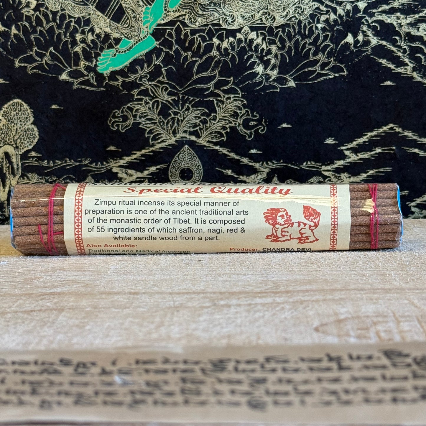 Dear seeker of the sacred, the Chandra Devi Snowlion Tibetan Incense is not merely a fragrance—it is a ritual in itself. Crafted according to ancient Himalayan wisdom, this revered 'Zimpu' incense is composed of over 55 sacred ingredients, including bittersweet saffron and deep, woody sandalwood.