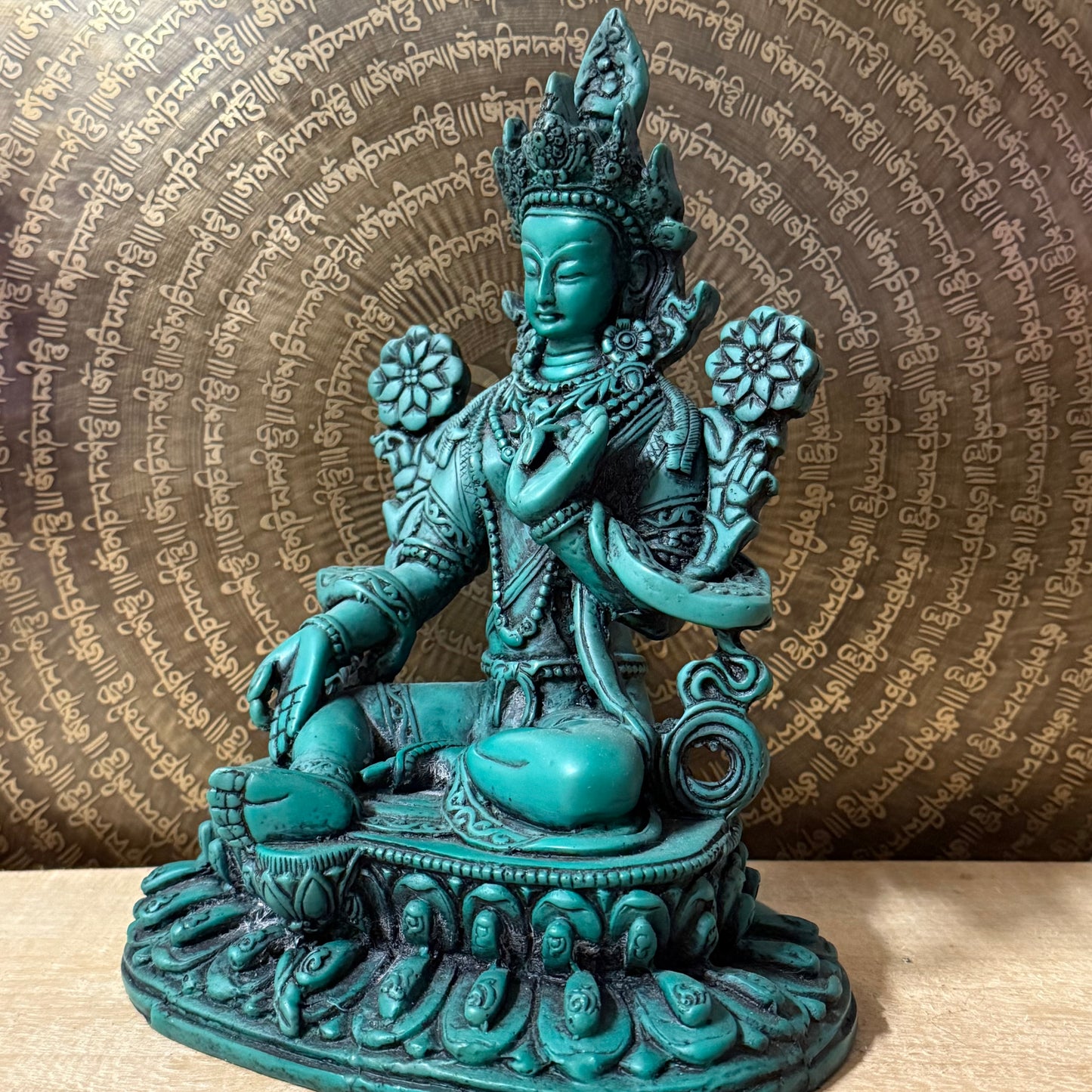 Green Tara Resin Statue 24cm – Divine Protection & Swift Compassion