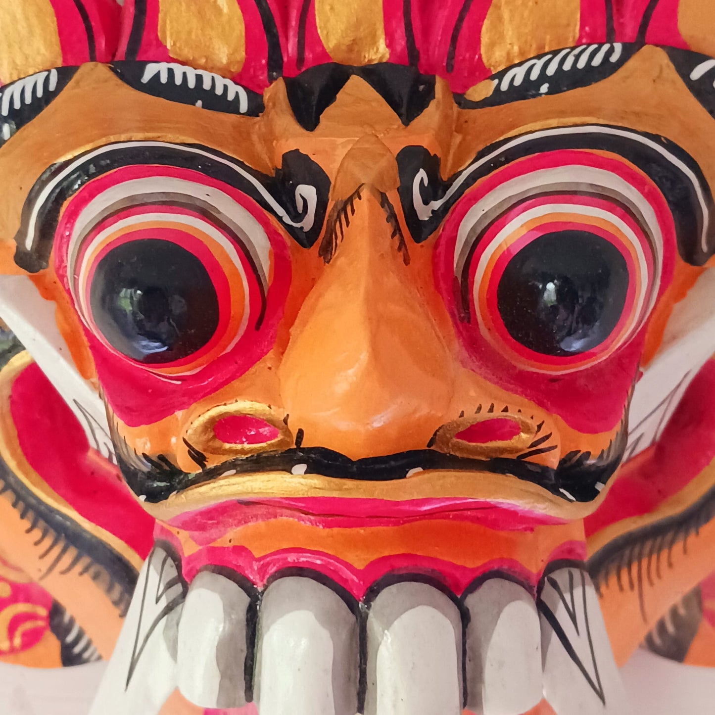 Handcarved Balinese Rangda Barong Dance Mask