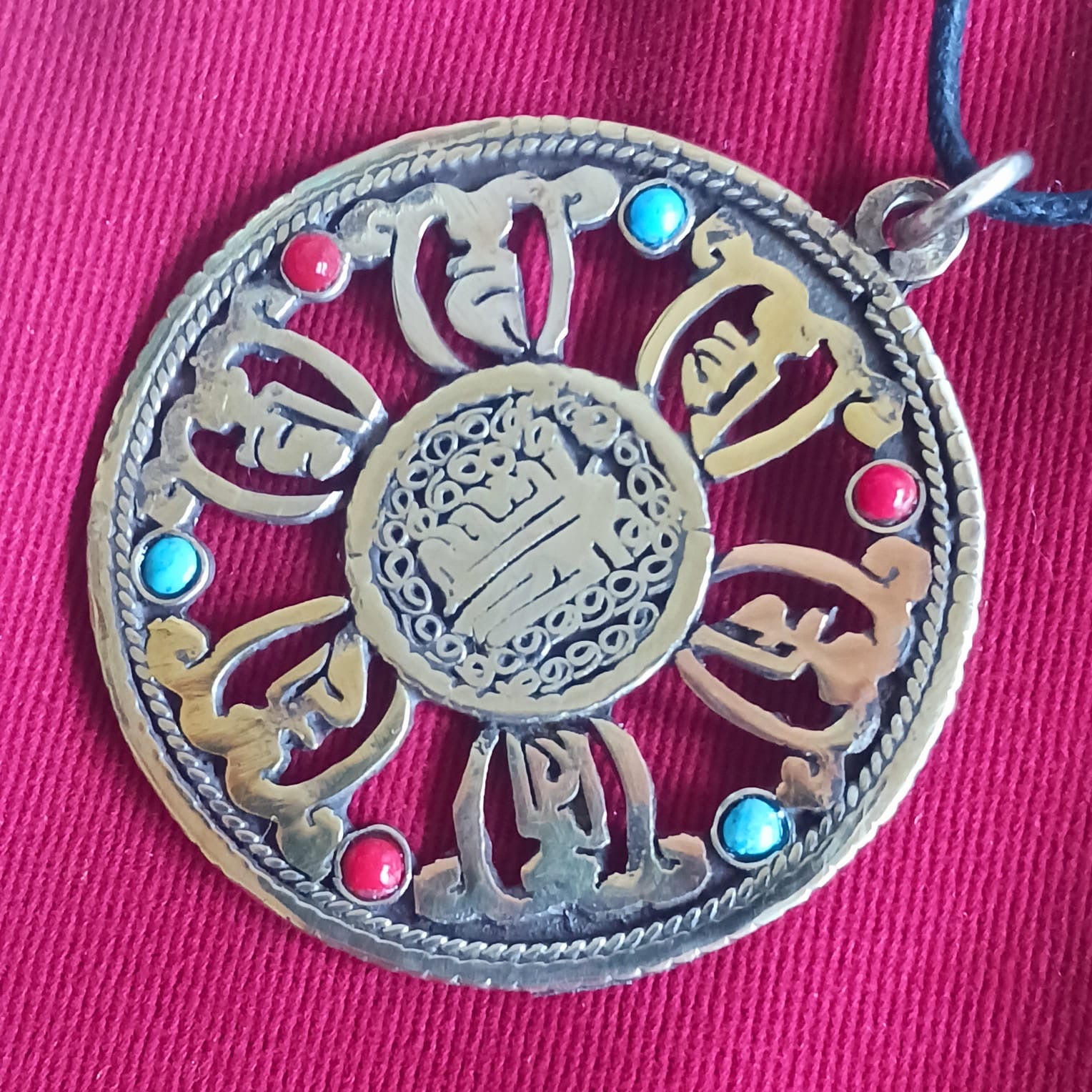 Tibetan Filigree Kalachakra Amulet
