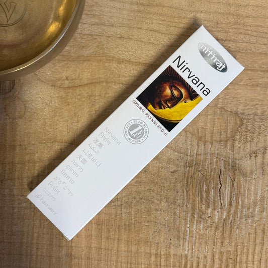 Nitiraj Platinum Nirvana natural slow-burning incense sticks.