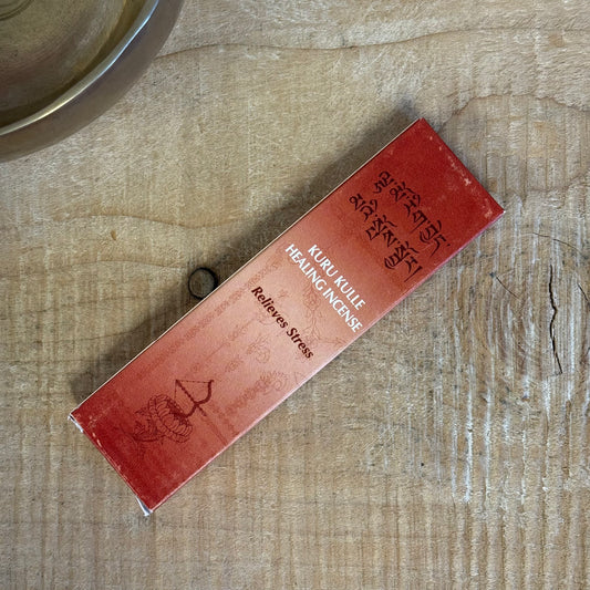 Gangchen incense, Tibetan Kurukulle incense, Himalayan incense sticks, Buddhist incense, meditation incense, stress relief incense, hand-rolled incense, natural incense, purification incense