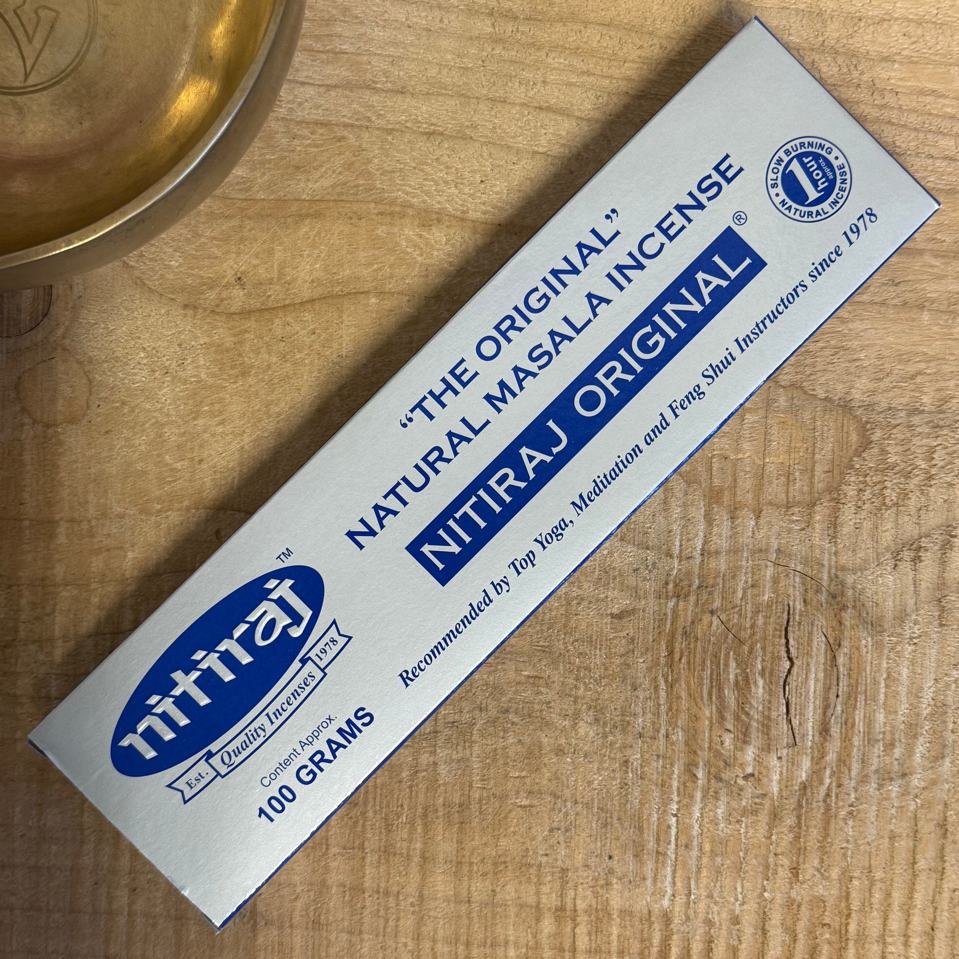 Nitiraj Original Natural Masala Incense sticks in various pack sizes.