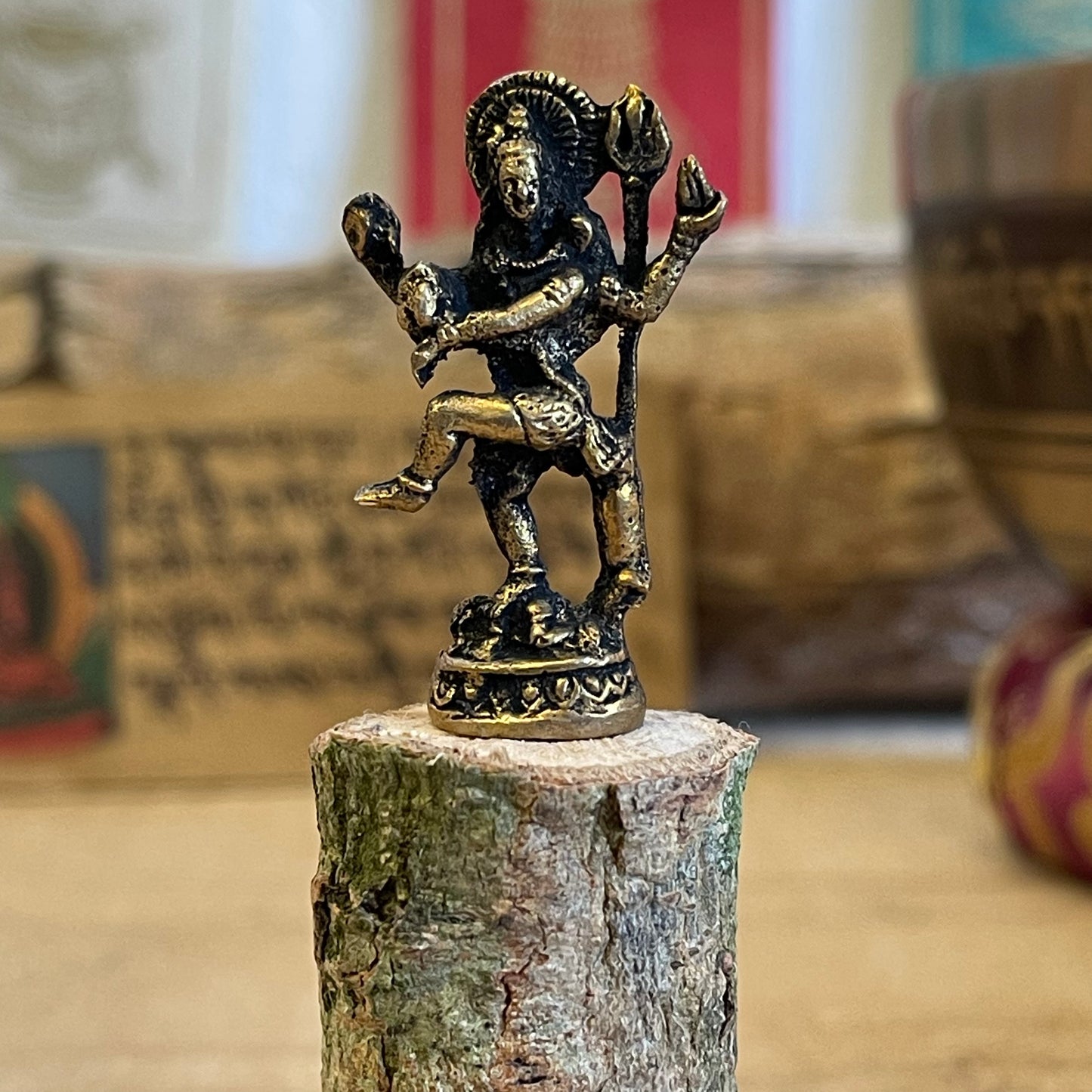 Tiny Shiva Nataraja Brass  Statue 4 cm