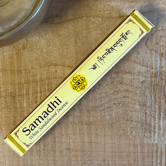 Samadhi white sandalwood Tibetan incense by Tharpa Choeling Nunnery