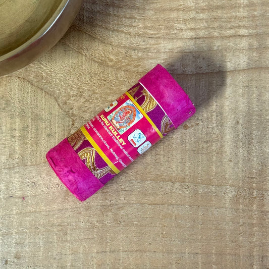 Handcrafted Kuru Kulley Bhutanese incense for meditation, mindfulness, and spiritual purification.