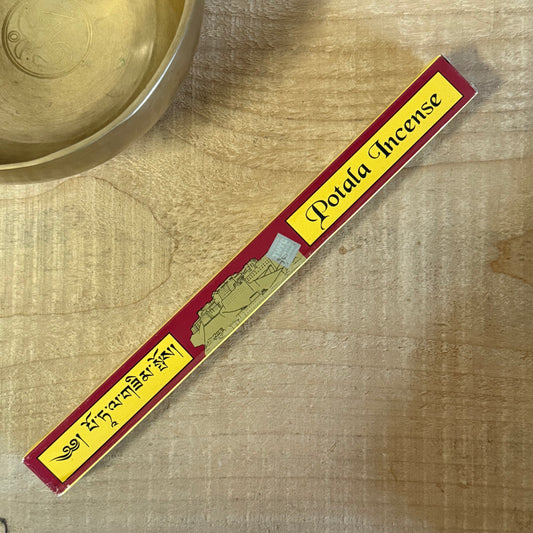 Hand-prepared Potala Tibetan incense for meditation, rituals, and purifying sacred spaces.