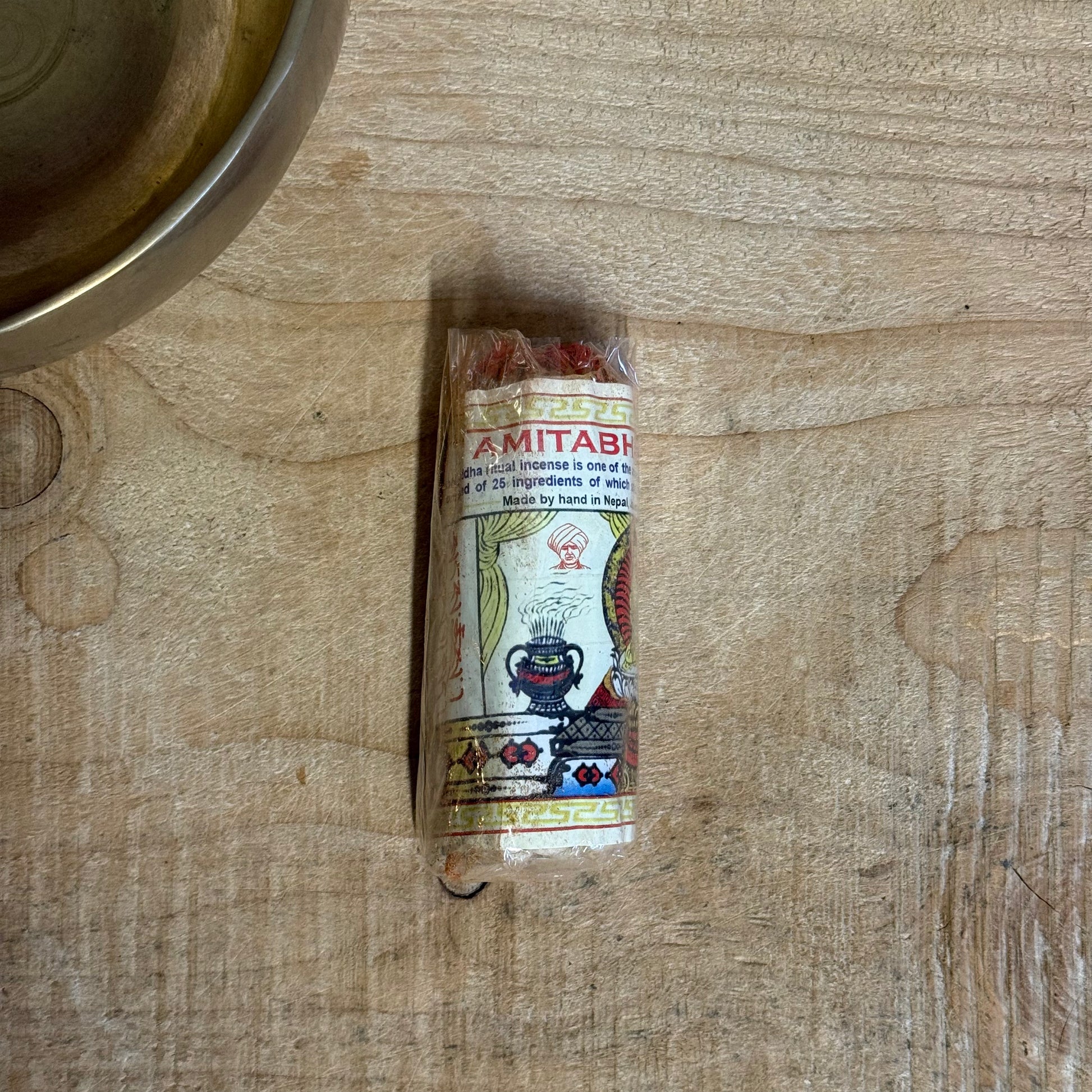 This ritual incense is one of the ancient traditional art of the monastic orders of tibet. It is composed of 25 ingredients of which saffron, nagi red, and white sandalwood from a part.