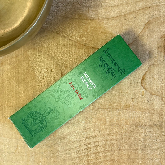 Gangchen Himalayan Milarepa incense sticks with holder, handmade in Nepal.