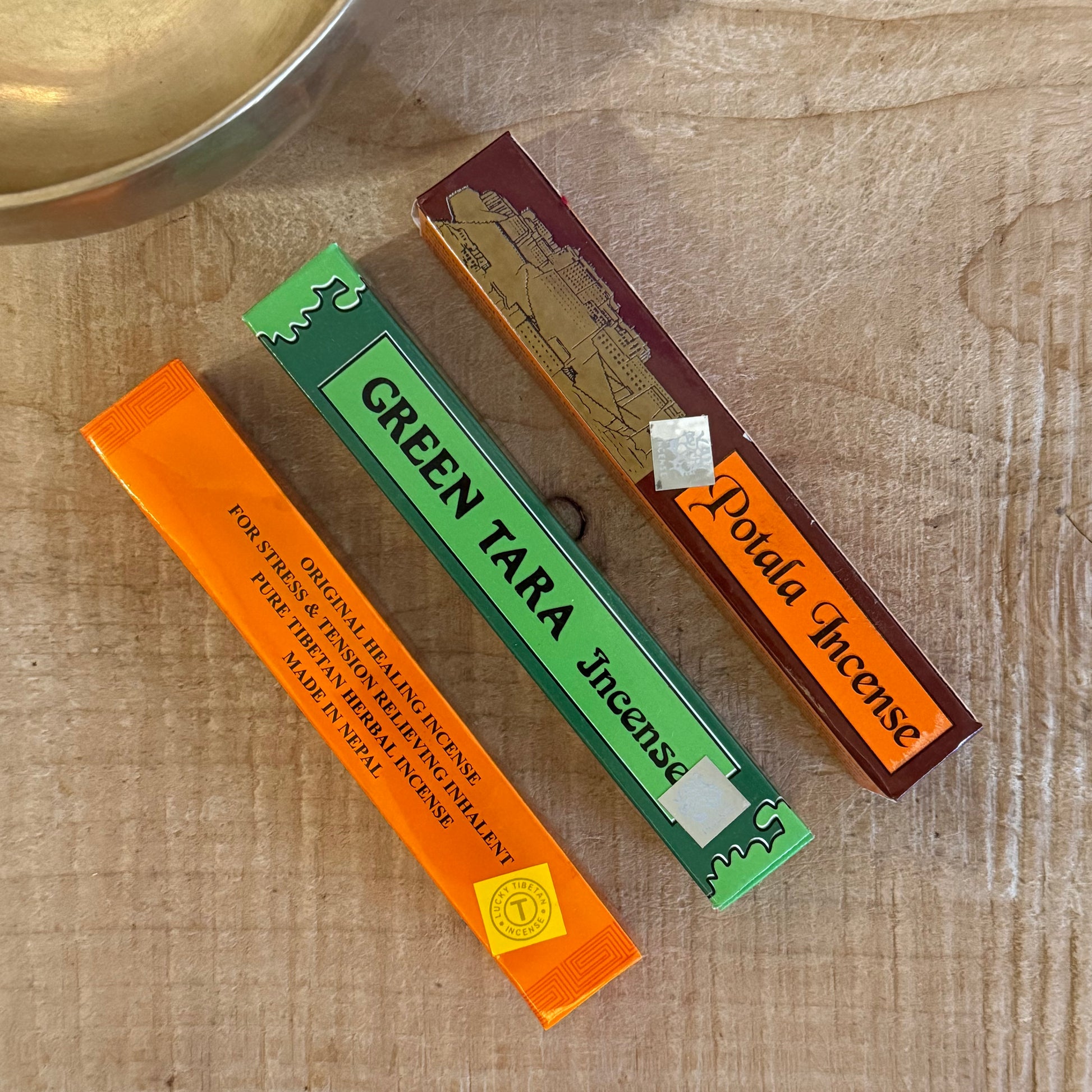 Green Tara Potala Tibetan healing incense sticks handmade in Nepal for puja and meditation