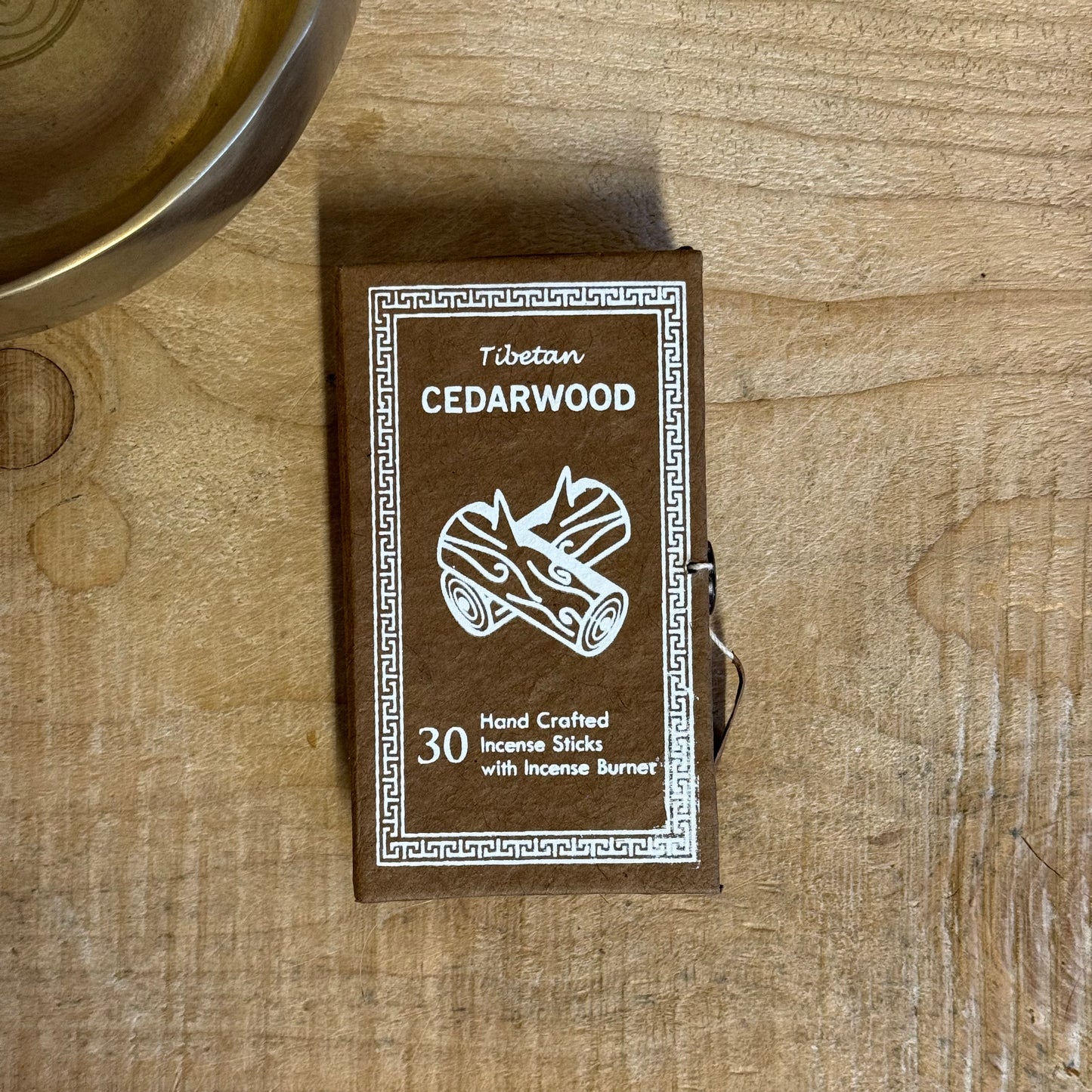 Highest Buddha Tibetan Cedarwood Incense Sticks with handmade Lokta paper box and incense holder