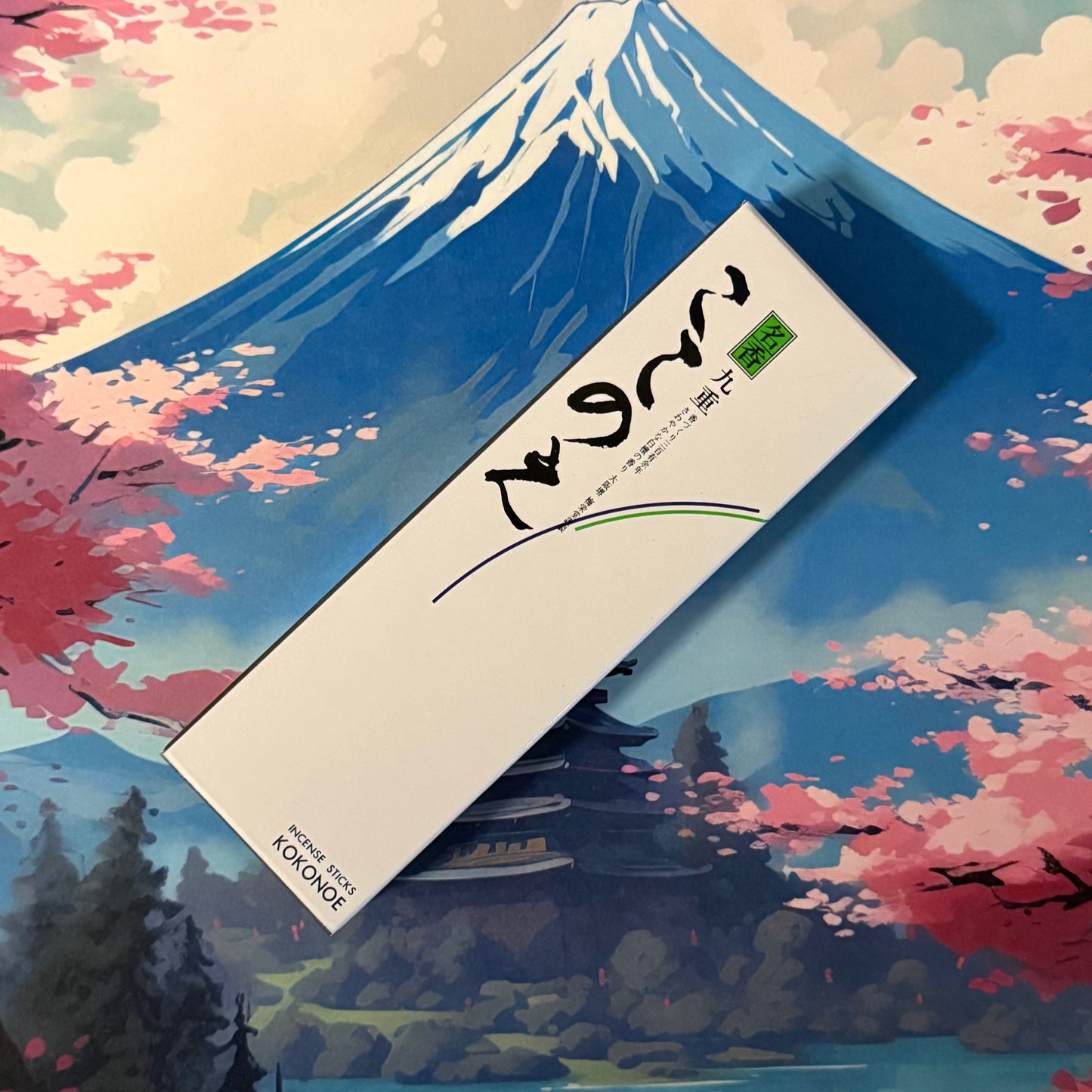 Kokonoe incense by Baieido features a gentle daffodil fragrance inspired by the Imperial Court. Traditional Japanese incense with a clean burn.