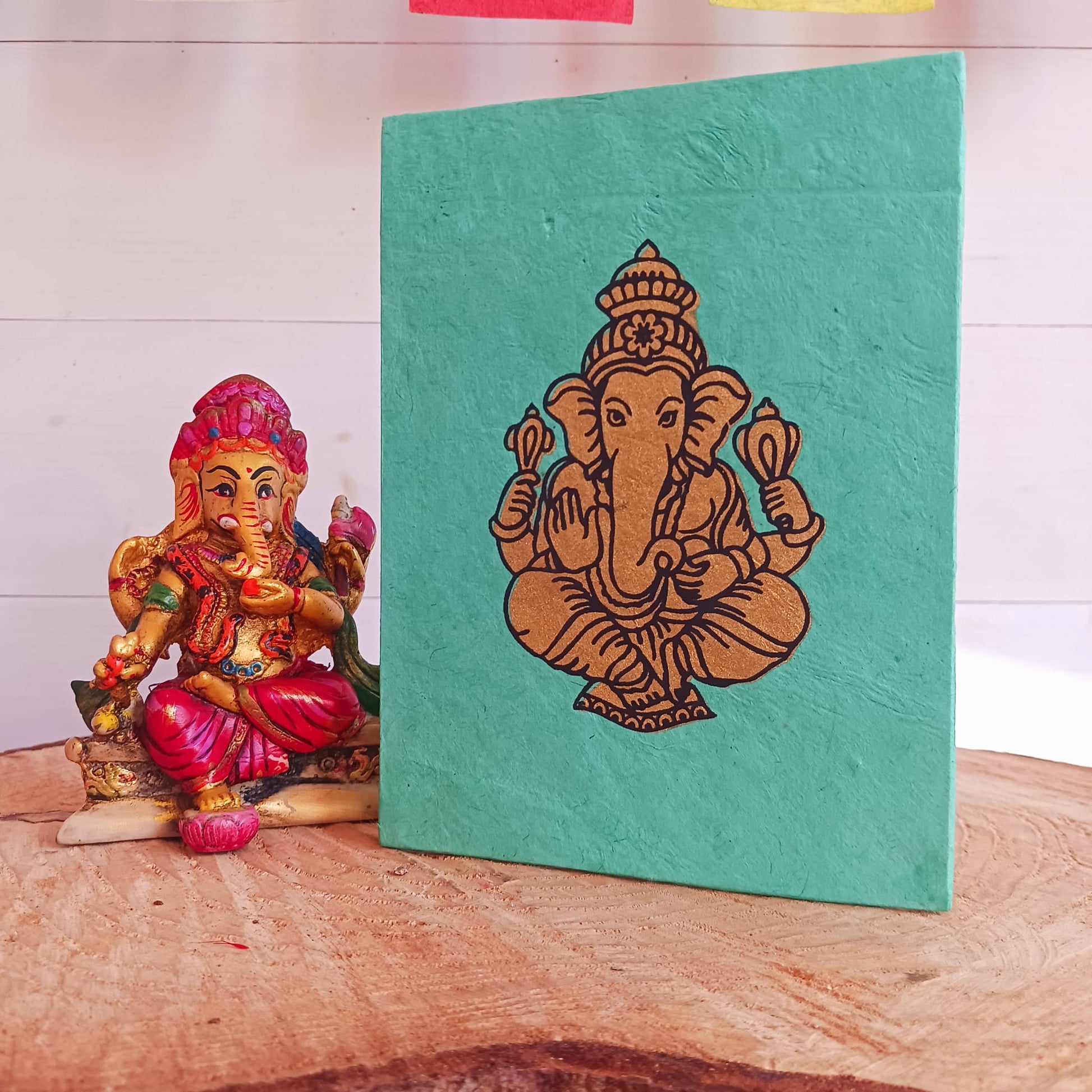 Himalayan Lokta Handmade Eco Notebooks | Ganesh Turquoise