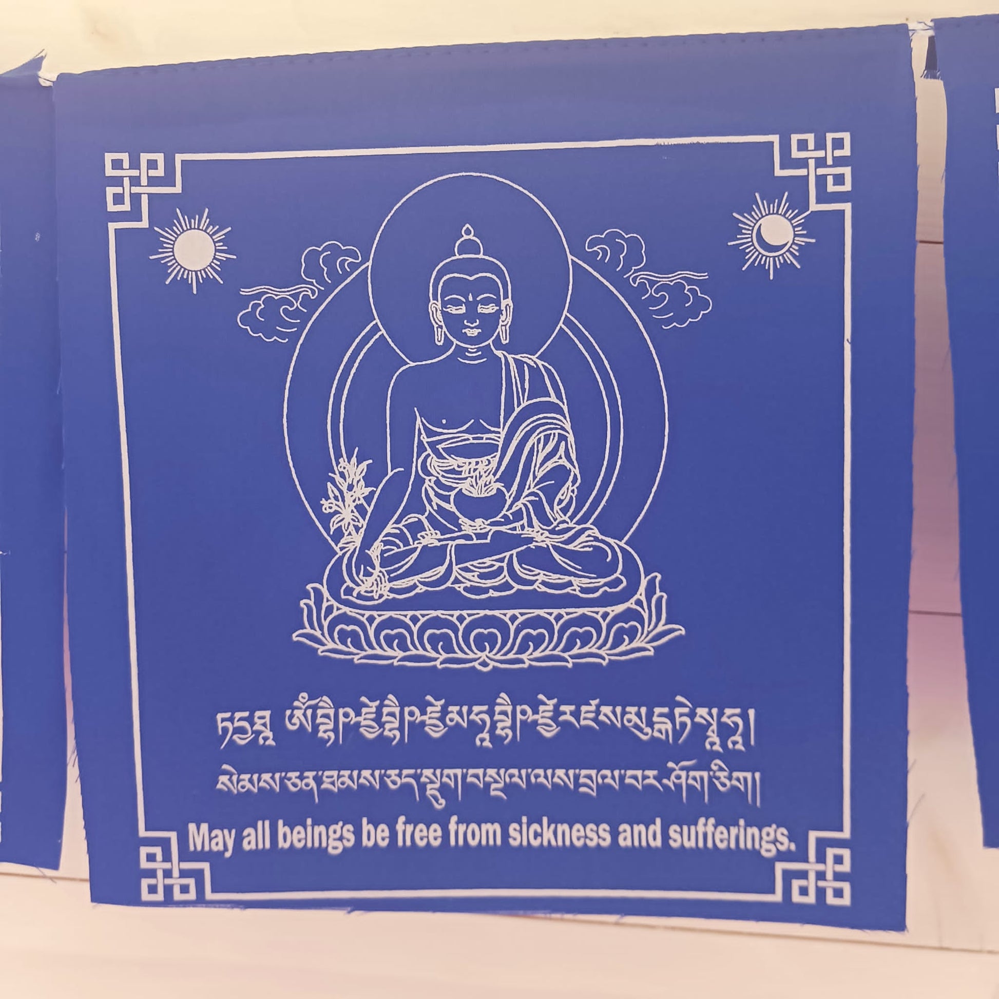 Medicine Buddha Tibetan Prayer Flags | 10 flags 20 x 21 x 200 cm