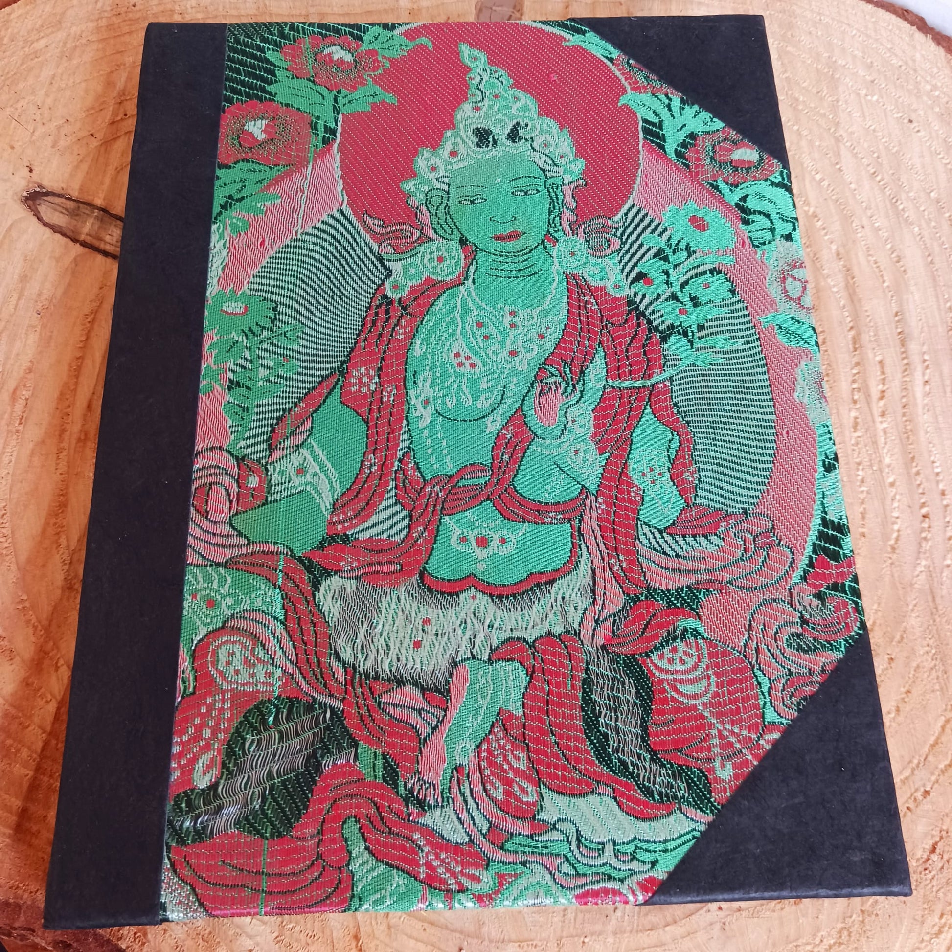 Green Tara Note Book | Natural Lokta Paper Buddhist Books
