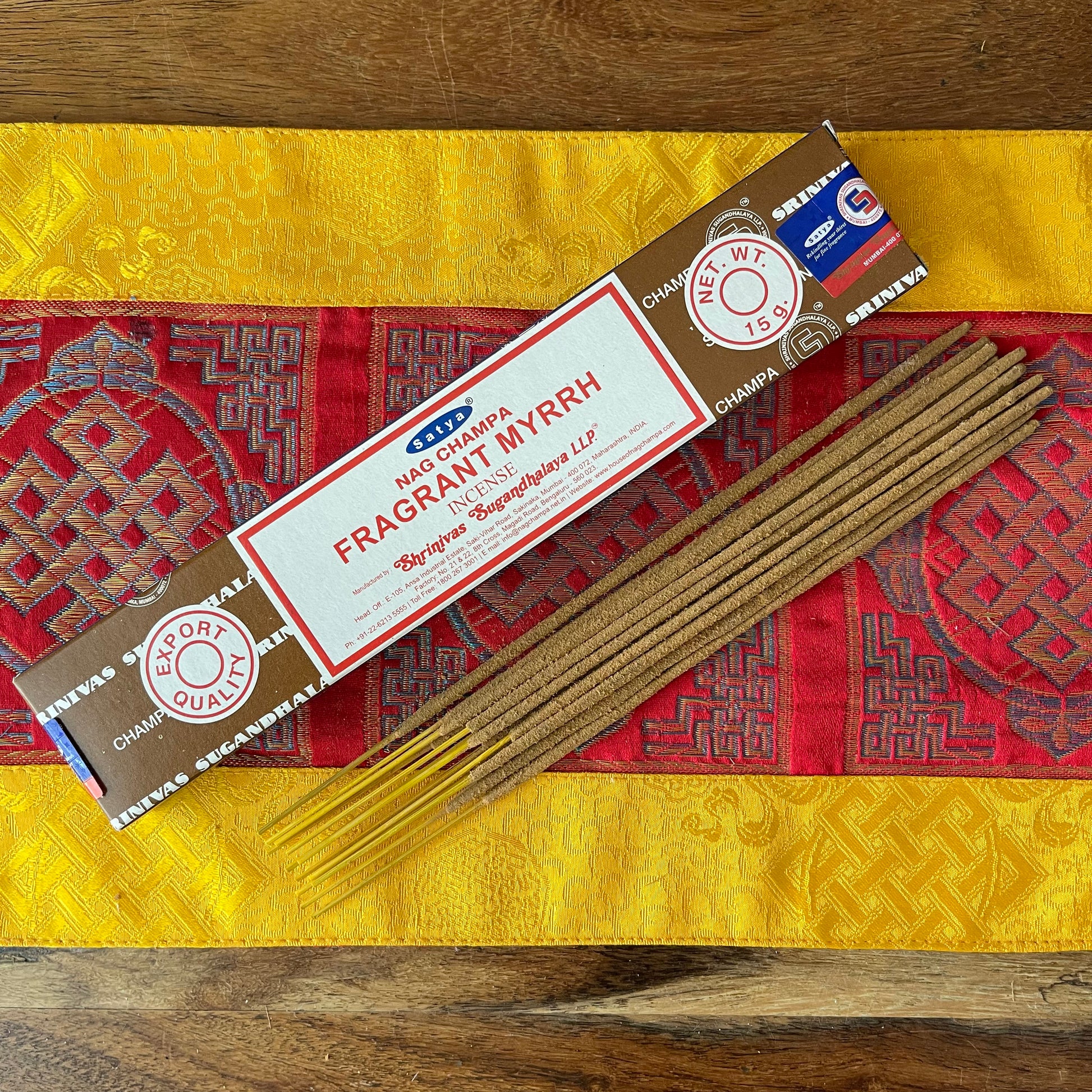 Fragrant Myrrh Incense Sticks by Satya