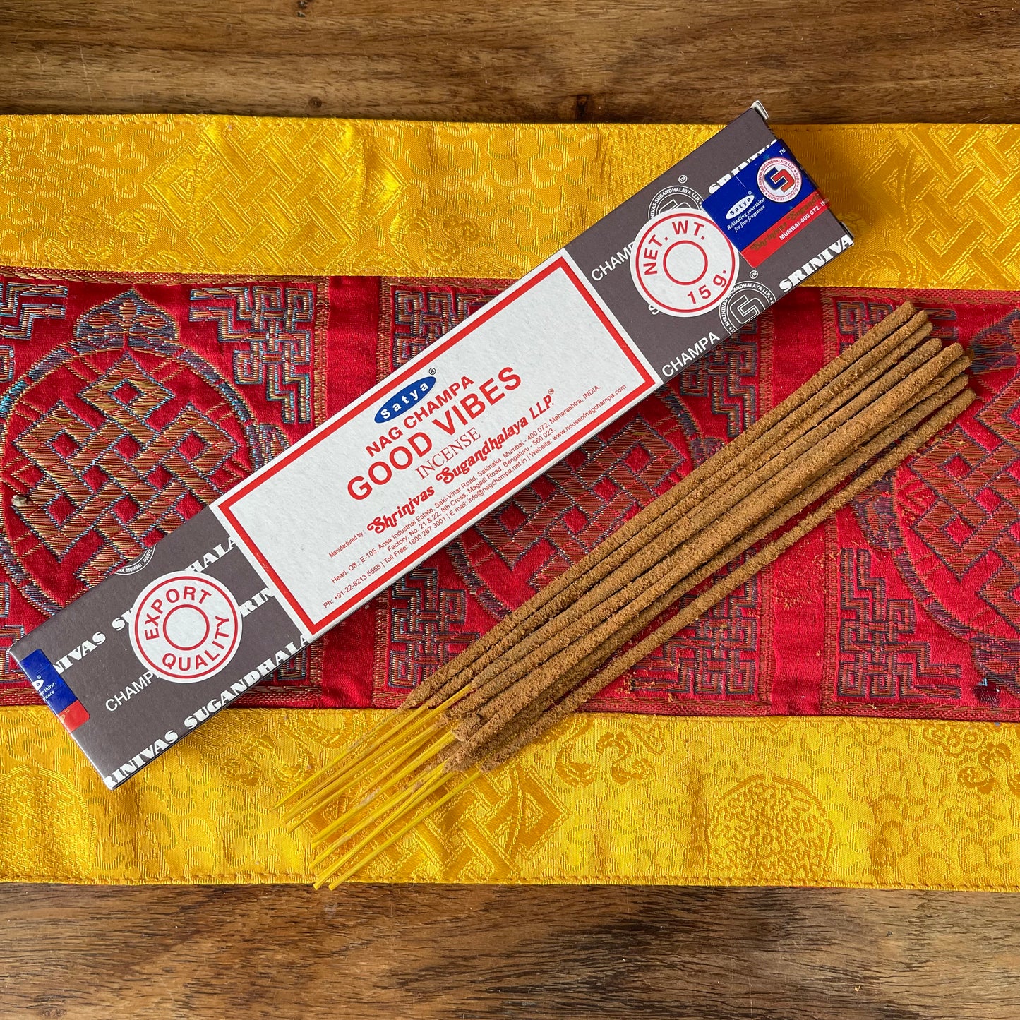Satya Good Vibes Incense Nag Champa Indian Incense sticks 