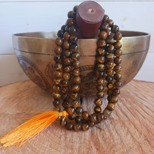 Mala Prayer Beads | AA Quality Tiger Eye