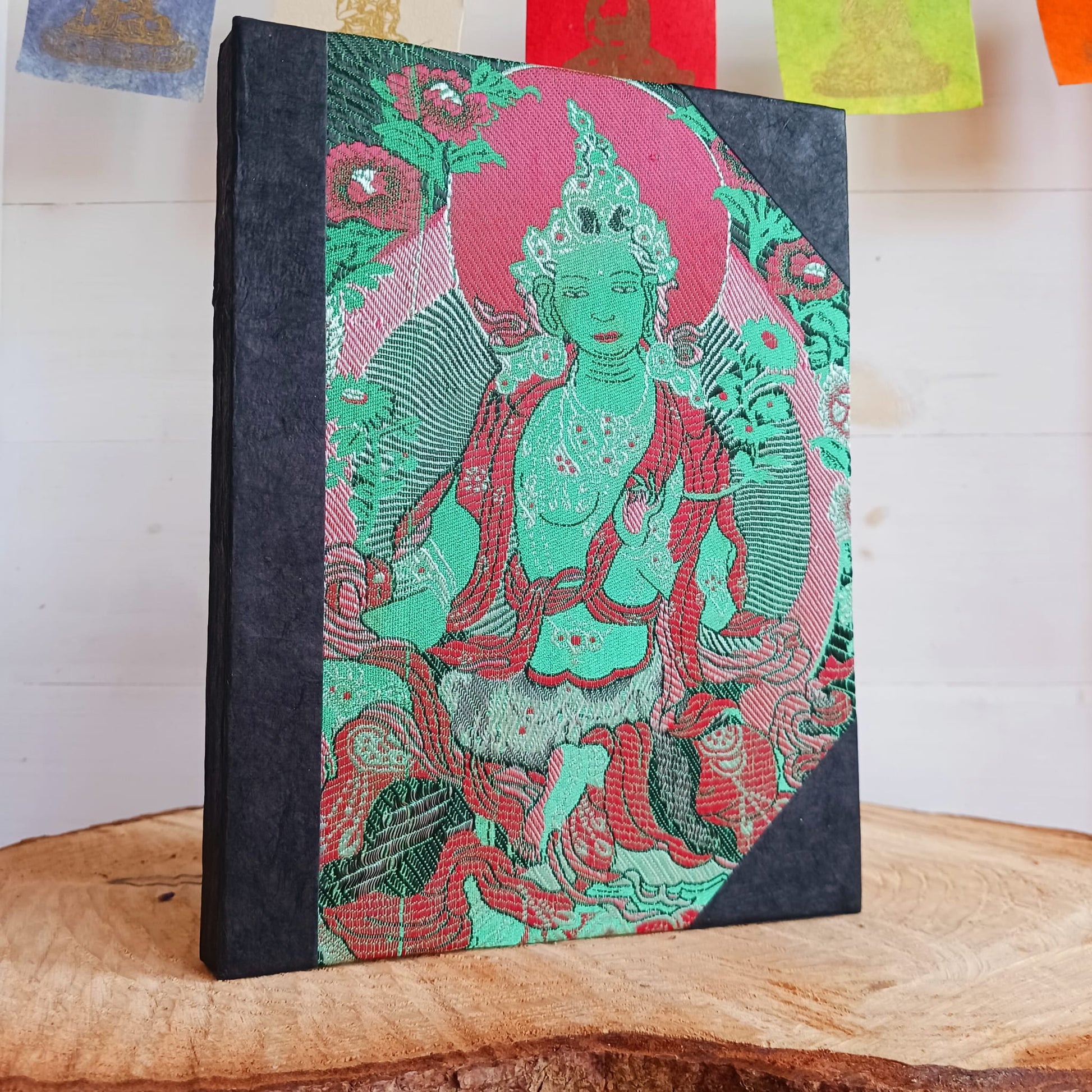 Green Tara Note Book | Natural Lokta Paper Buddhist Books