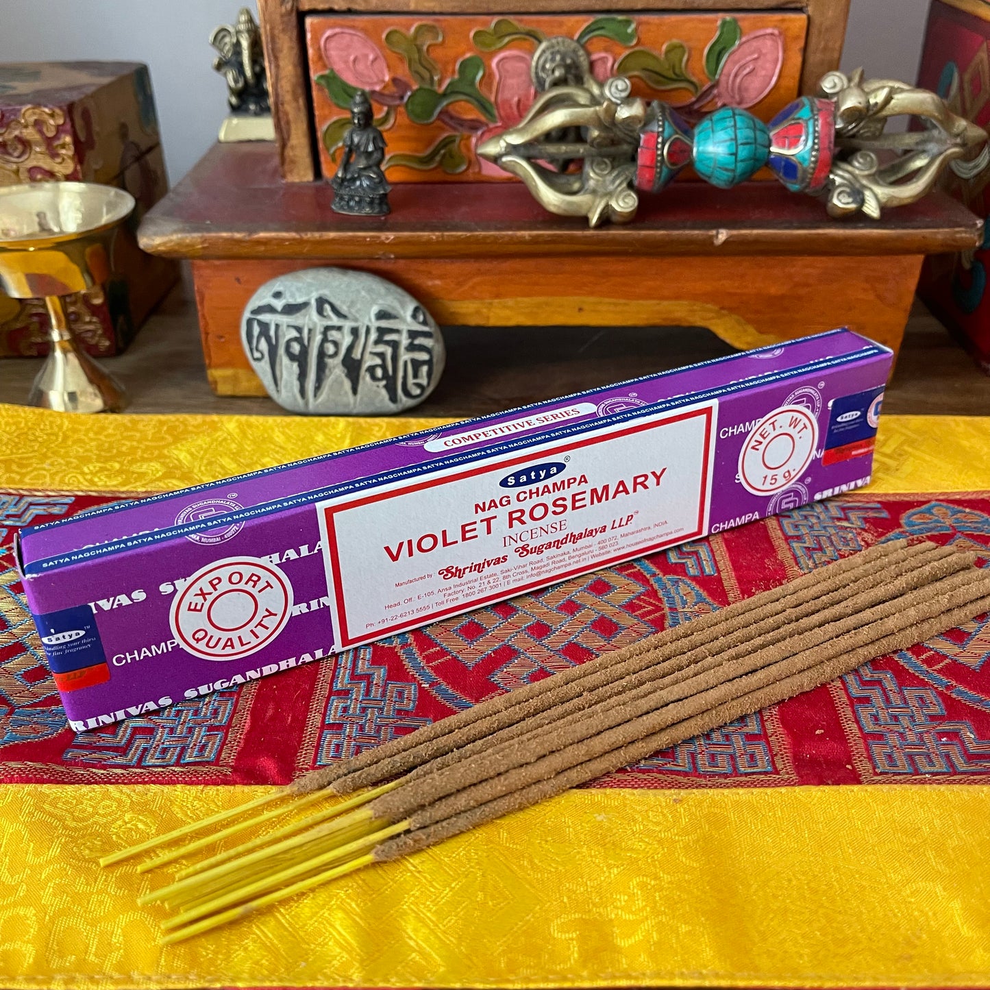 Satya Incense sticks Violet Rosemary
