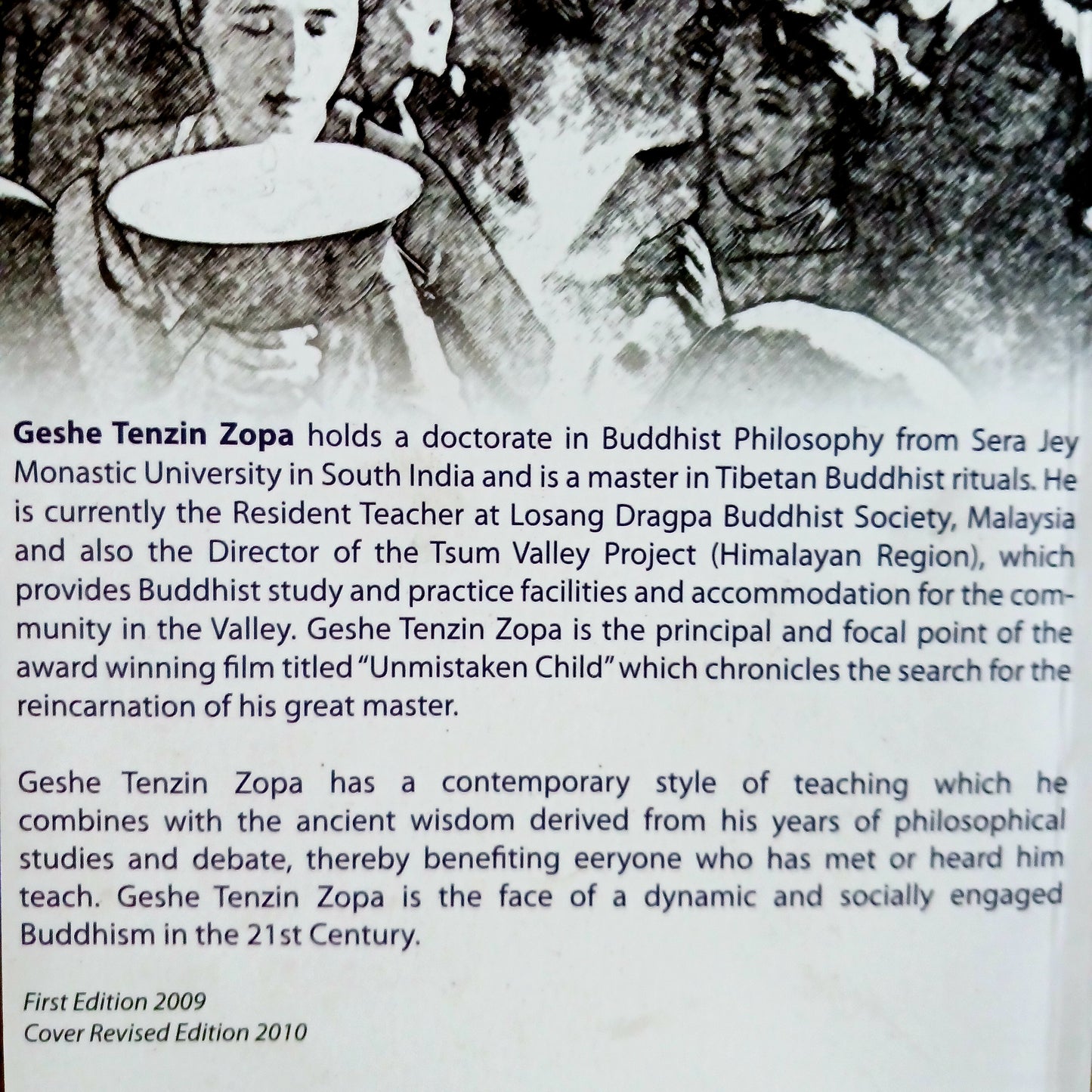 This remarkable book presents rare and accessible oral teachings by Geshe Tenzin Zopa on two essential foundations of Buddhist philosophy: Karma and the Twelve Links of Dependent Origination. Karma reveals how every action inevitably shapes our future experiences, while the Twelve Links illuminate the cycle through which ignorance and craving perpetuate rebirth and suffering.