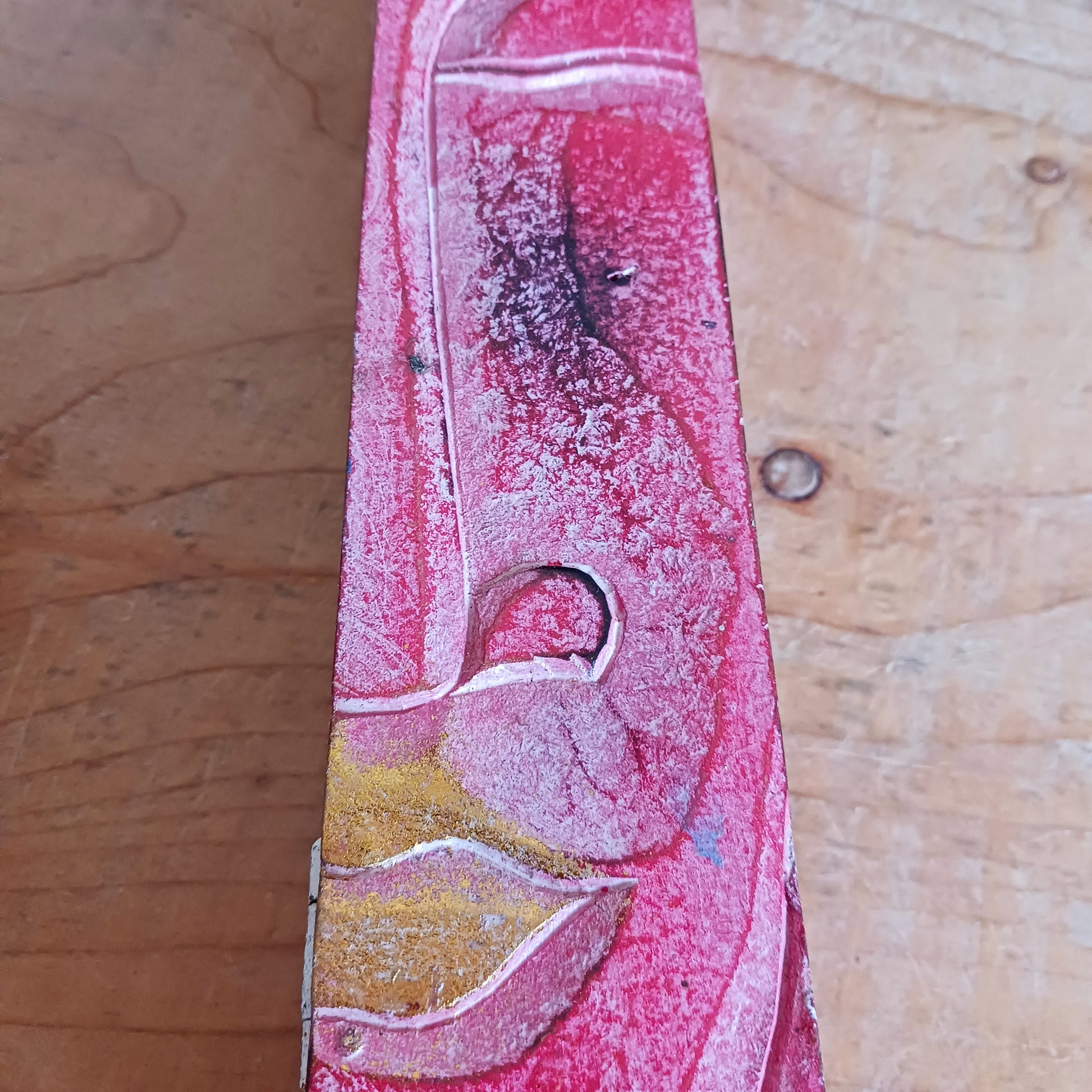 Create a calm, aromatic atmosphere in your home with this beautifully handcrafted Buddha incense holder. Made from responsibly sourced wood, this unique piece features a delicately hand-carved Buddha head, making it both a functional incense burner and a decorative spiritual accent.