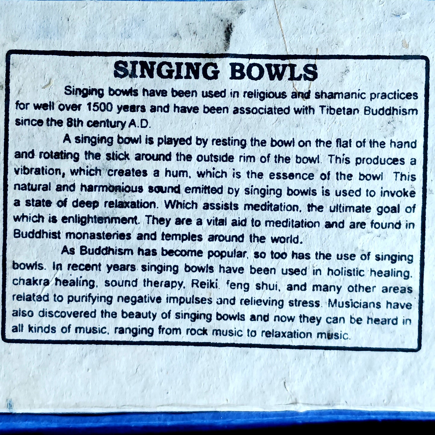 Embark on your sound healing journey with this medium-sized black Tibetan singing bowl set, ideal for beginners and spiritual seekers alike. Crafted with precision and a machine-made polished finish, this singing bowl produces steady, resonant tones that are perfect for meditation, energy healing, and Tibetan Buddhist practices.