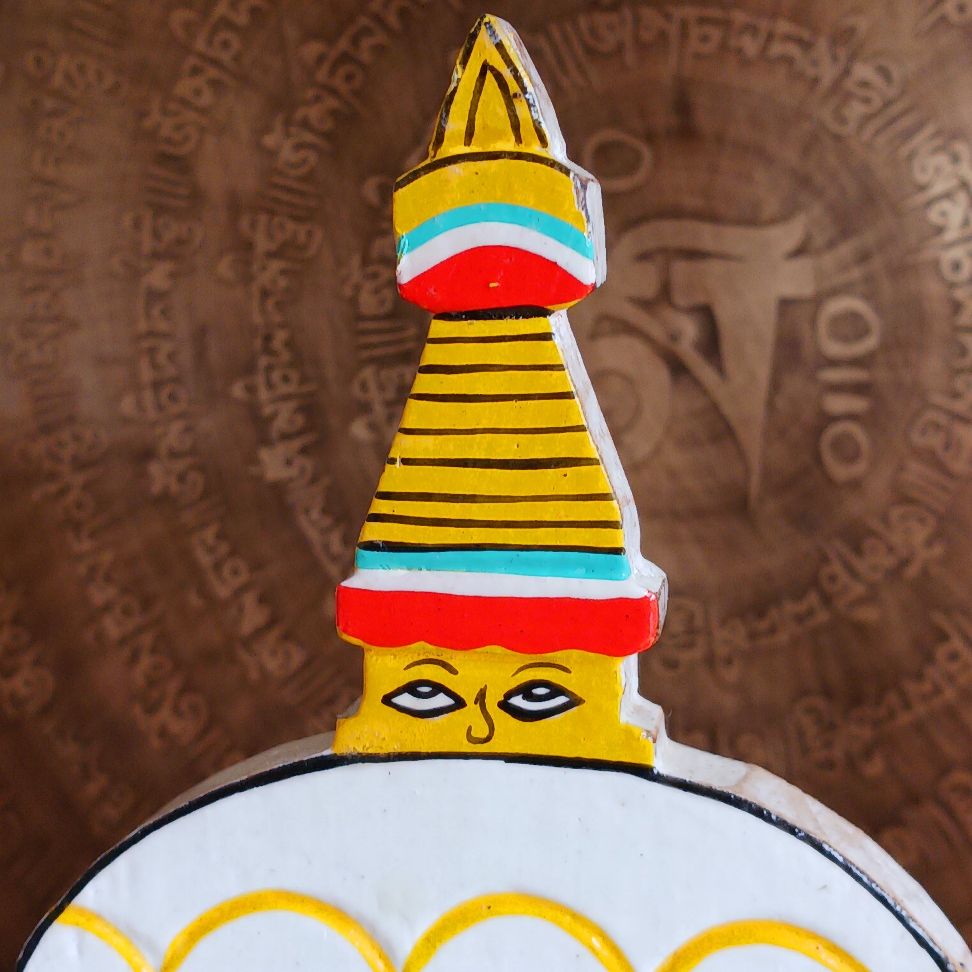 This handcrafted wooden Tibetan Stupa block calendar is perfect for your work or study space and makes a great desk-buddy too. Just rotate the wooden blocks each day and use year after year.