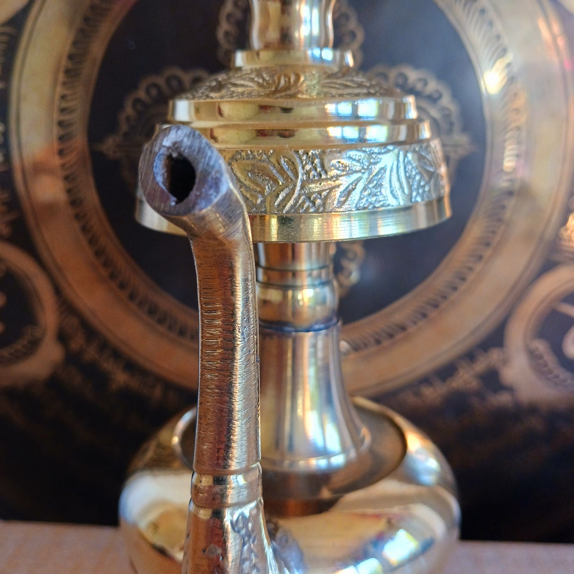 Immerse your spiritual practice in the profound tradition of Tibetan Buddhism with this authentic Tibetan Bhumpa Ritual Water Vessel. Revered as a sacred container for blessed water, the bhumpa plays a central role in purification rites such as Trusol, where negative energies are dispelled and harmony is restored.