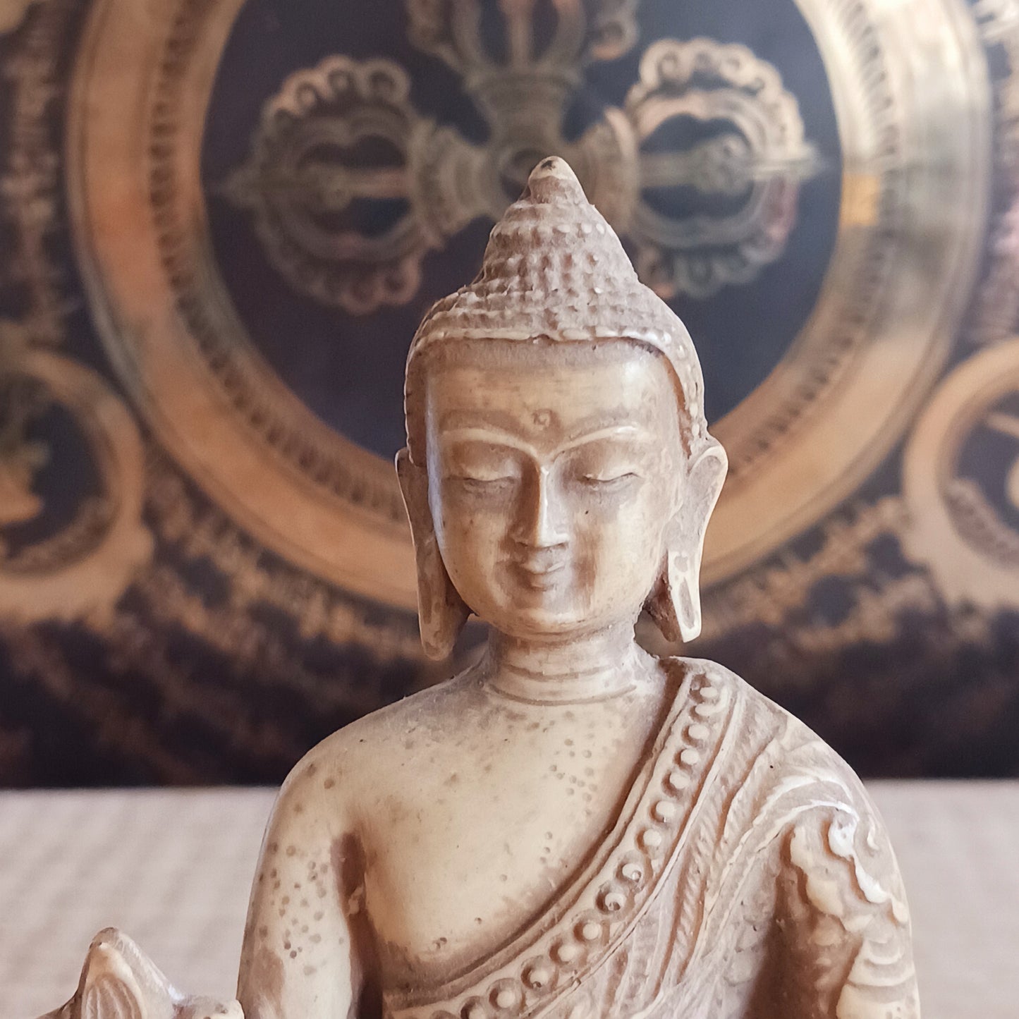 Medicine Buddha is also called Bhaisajya Tathagatta or healing buddha. He is able to cure sickness of birth and death. 