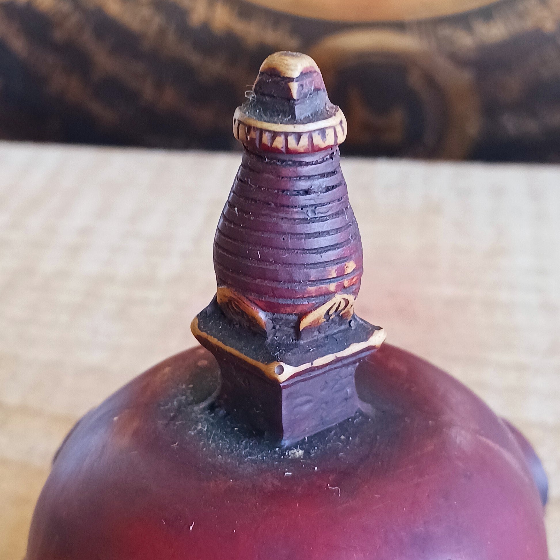 Bring the serenity of Buddhist tradition into your space with this simple Resin Boudhanath Stupa, beautifully fashioned as a commemorative monument. Traditionally, stupas serve as sacred structures that enshrine holy relics associated with the Buddha or revered spiritual figures.