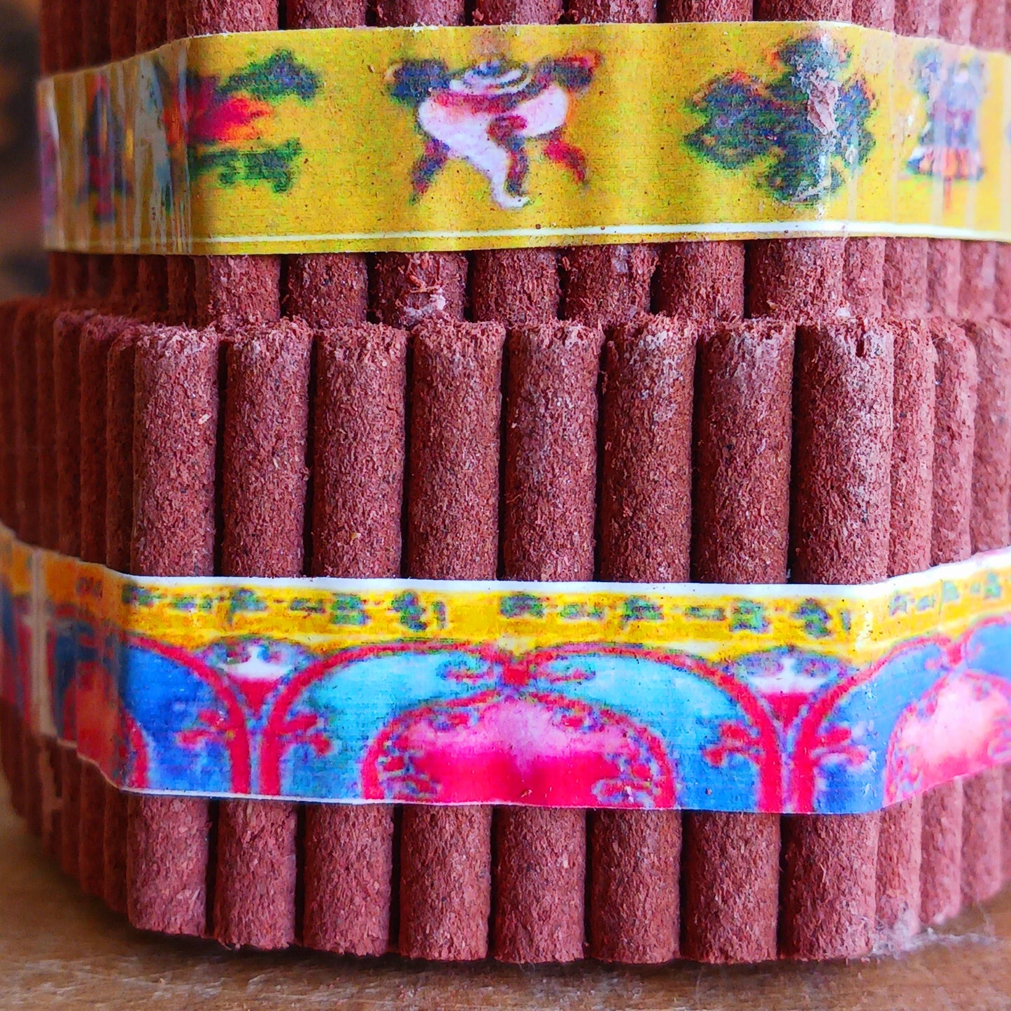 Bring authentic Himalayan tradition to your sacred space with this Buddhist Shrine Tibetan Incense Torma. Handmade in Nepal using the ancient art of incense crafting, each torma is carefully formed from a blend of herbs, fragrant woods, and spices.