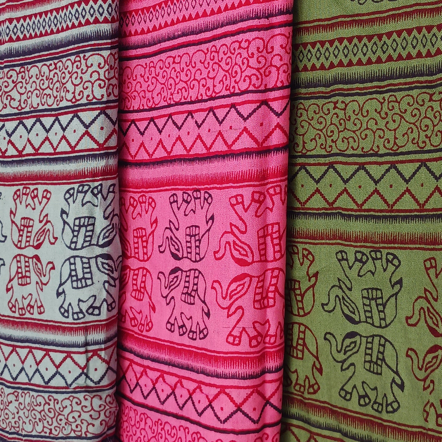 Wrap yourself in the luxurious softness of our Elephant Mandala Prayer Shawl, a beautifully handcrafted lightweight scarf designed for comfort, meditation, and everyday style. Featuring an intricate elephant mandala and traditional Hindu-inspired prayer motifs, each shawl is hand printed using hand-carved wooden blocks, creating a unique artisan finish.