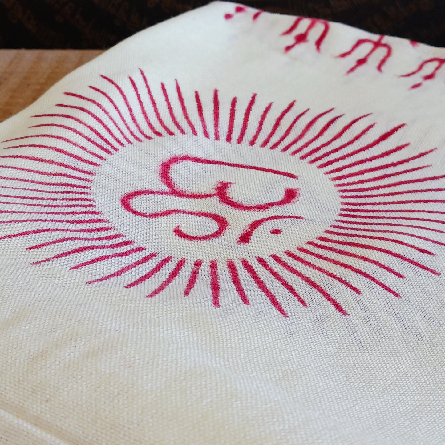 Wrap yourself in the luxurious softness of our OM Prayer Shawl, a beautifully handcrafted lightweight scarf designed for comfort, meditation, and everyday style. Featuring an intricate OM and traditional Buddhist-inspired prayer motifs, each shawl is hand printed using hand-carved wooden blocks, creating a unique artisan finish.