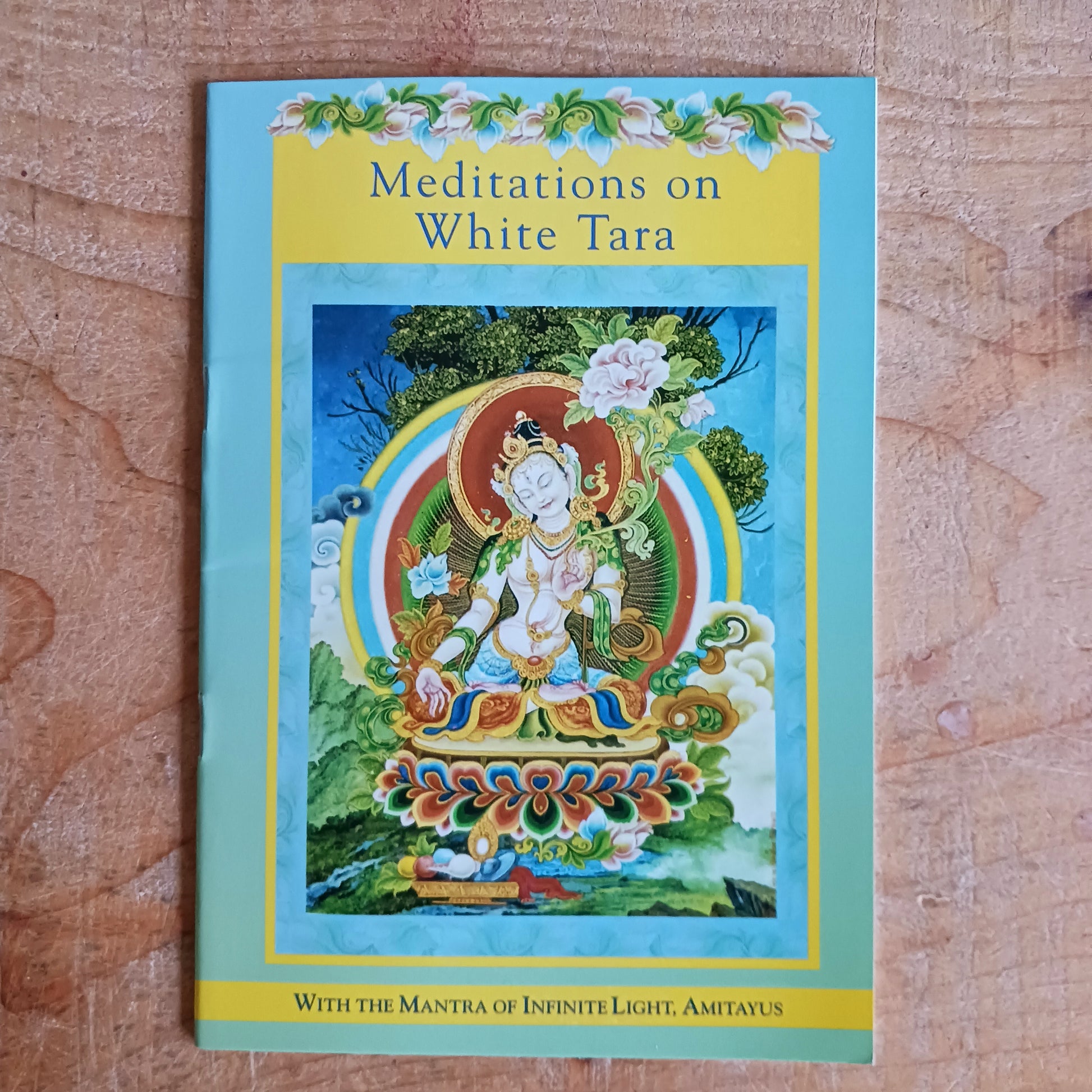 Discover the transformative power of Meditations on White Tara, a beautifully crafted guide cantered on the mantra of Infinite Light, Amitayus. This inspiring book guides you through White Tara practices, known to restore health, boost vitality, and support well-being.