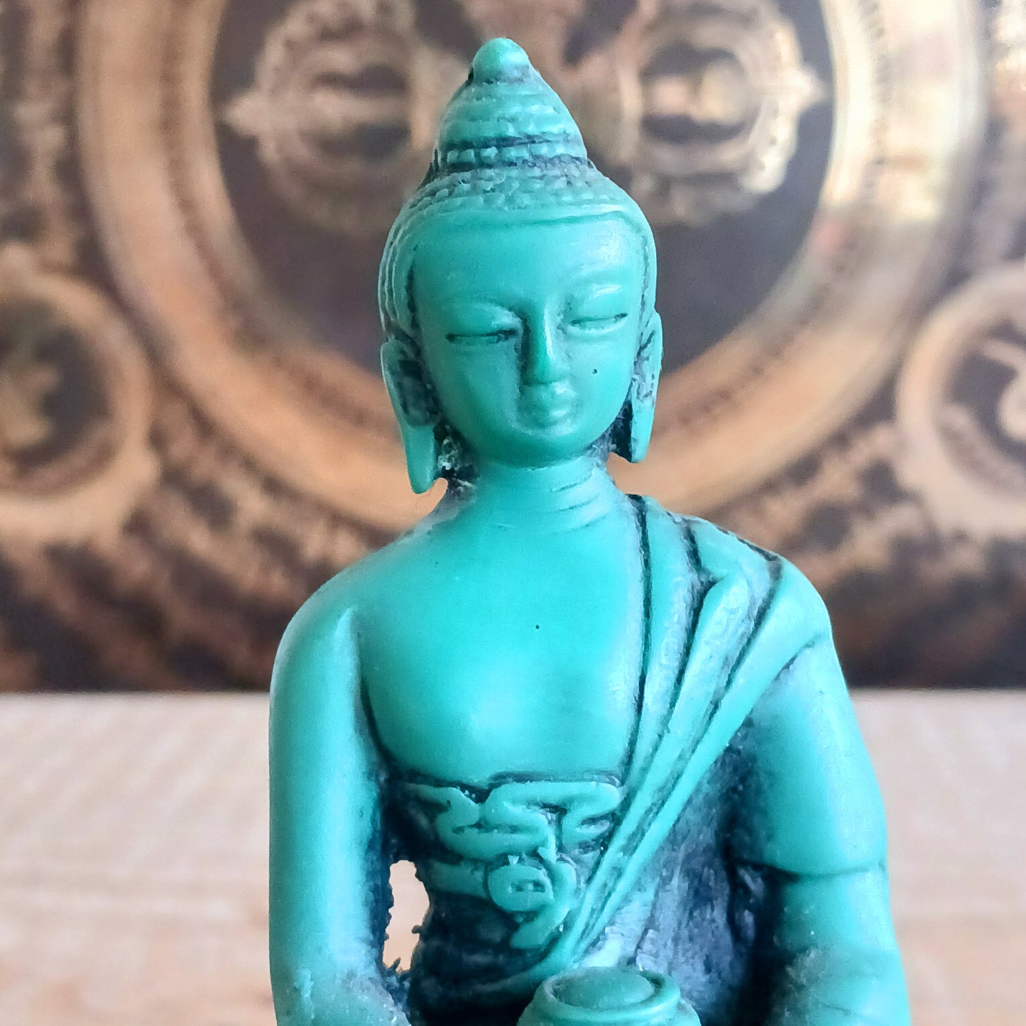 Bring a touch of serenity and spiritual charm into your space with our hand-painted green Buddha figurines. Each figure is carefully crafted from resin and depicts the enlightened Buddha in a unique pose, representing different mudras—symbolic hand gestures with deep spiritual meaning. 