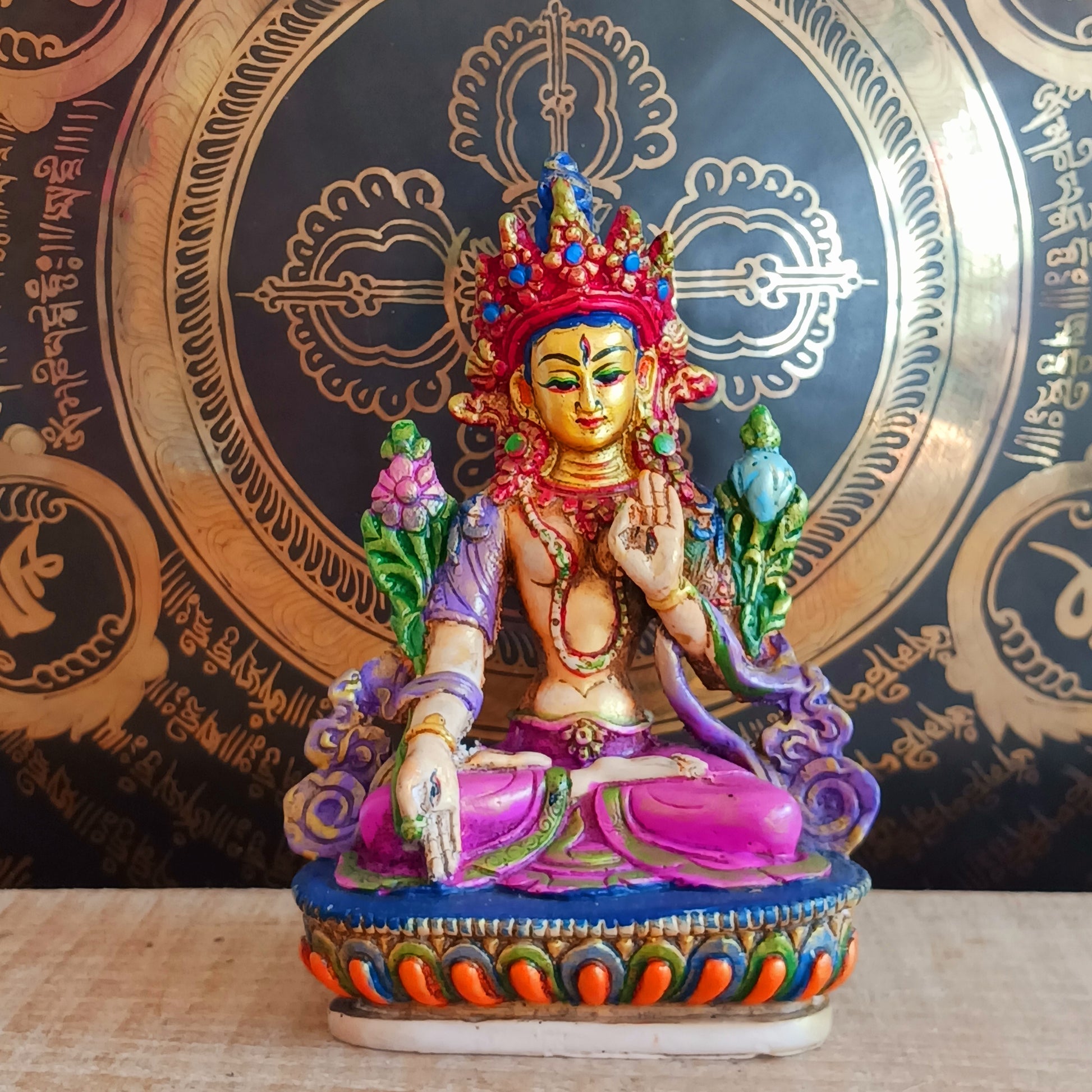 Discover this handcrafted White Tara statue from Nepal, symbolizing healing, compassion, and serenity—perfect for your altar or sacred space.
