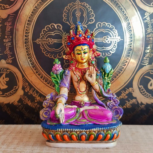 Discover this handcrafted White Tara statue from Nepal, symbolizing healing, compassion, and serenity—perfect for your altar or sacred space.