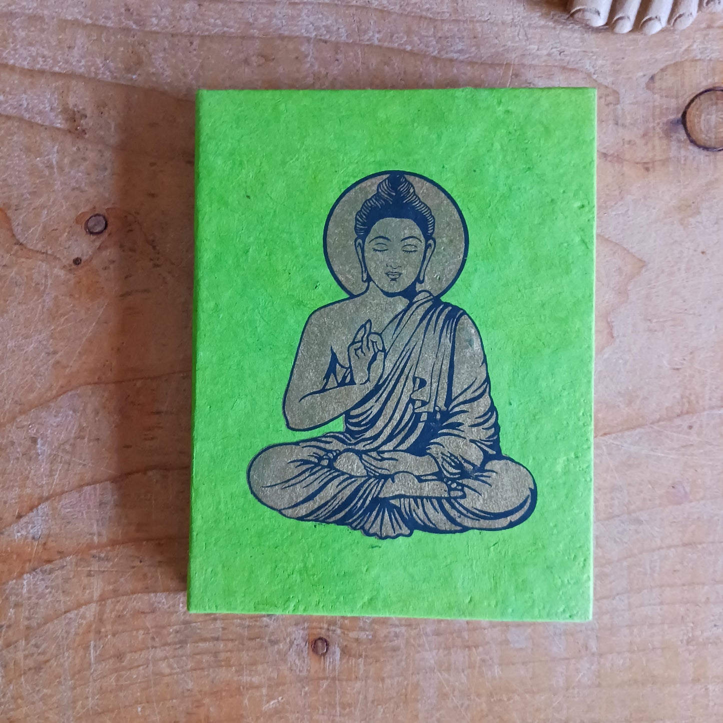 Discover the charm of Himalayan craftsmanship with our Beautifully Coloured and Decorated Buddha Notebooks, handcrafted from authentic Lokta paper. Lokta paper making is a centuries-old tradition from the high-altitude forests of Nepal, where the fast-growing Lokta bush regenerates quickly, making it an eco-friendly, sustainable resource.