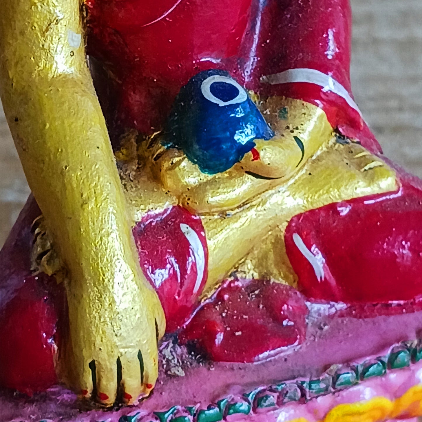 The Medicine Buddha is revered for his power to heal physical and emotional ailments. He is depicted in serene meditation, holding a bowl of healing medicine, making this statue a meaningful addition to any altar, meditation corner, or sacred space.