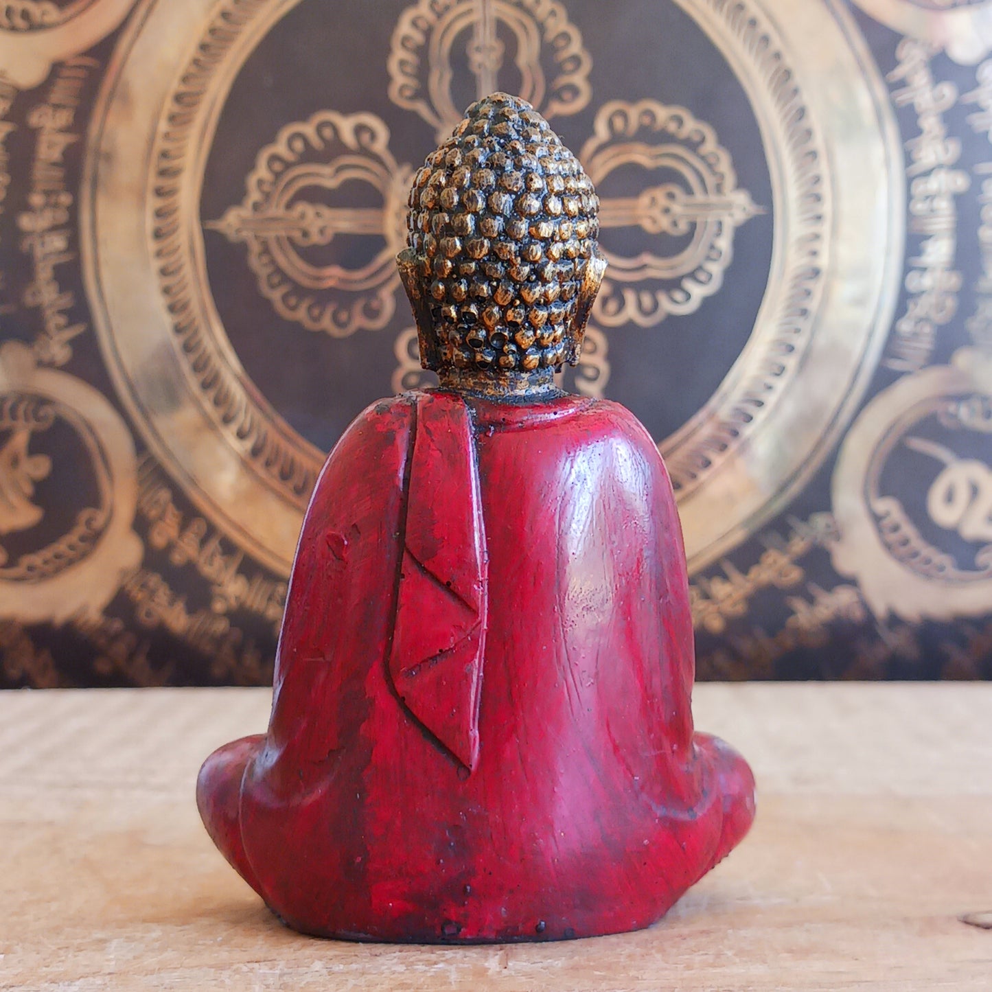 Create a calming and uplifting atmosphere with this beautiful little Red & Gold Buddha Statue. Designed to inspire peace, harmony, and positive energy, this charming decorative ornament makes a wonderful addition to any home, office, meditation room, or yoga space.