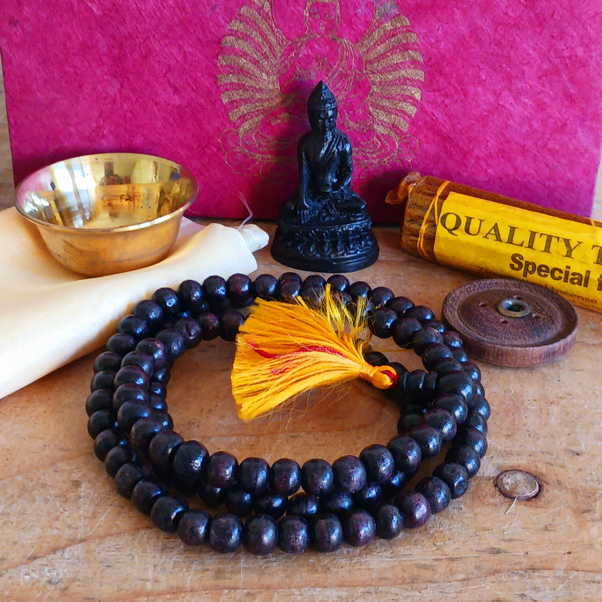 Handmade Buddhist Travelling Altar Set from Nepal | Portable Ritual Kit ...