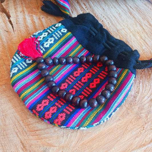 Carry a meaningful symbol of mindfulness wherever you go with this beautifully crafted Buddhist Mala Bracelet. Strung on a durable elasticated cord for a comfortable fit, this traditional wrist mala features 27 beads, representing a quarter of the sacred 108-bead mala commonly used in Buddhist meditation and prayer practices.