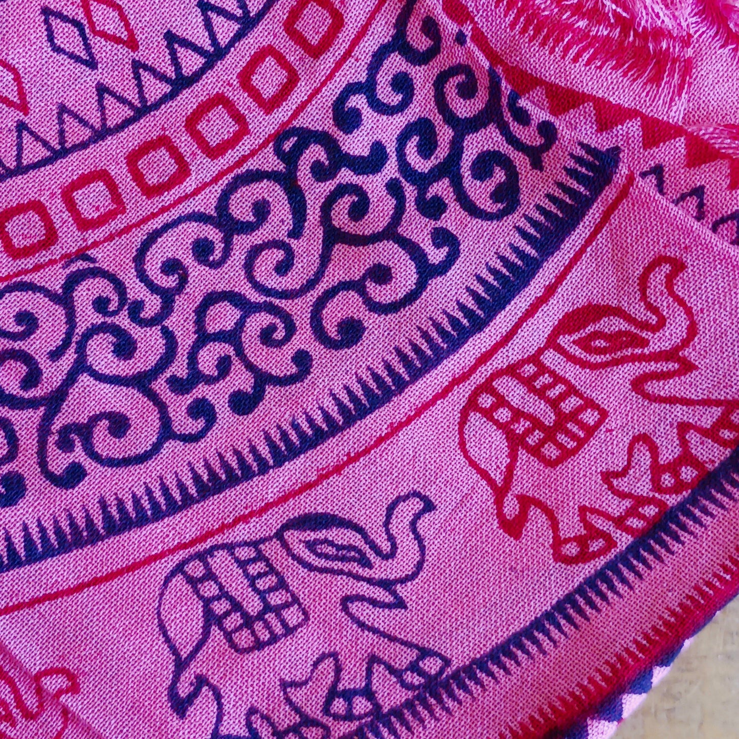 Wrap yourself in the luxurious softness of our Elephant Mandala Prayer Shawl, a beautifully handcrafted lightweight scarf designed for comfort, meditation, and everyday style. Featuring an intricate elephant mandala and traditional Hindu-inspired prayer motifs, each shawl is hand printed using hand-carved wooden blocks, creating a unique artisan finish.