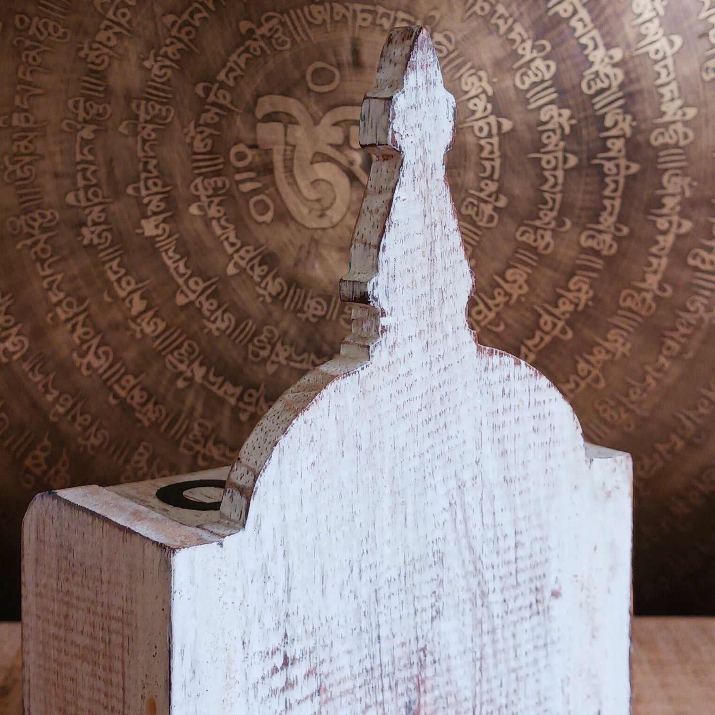 This handcrafted wooden Tibetan Stupa block calendar is perfect for your work or study space and makes a great desk-buddy too. Just rotate the wooden blocks each day and use year after year.
