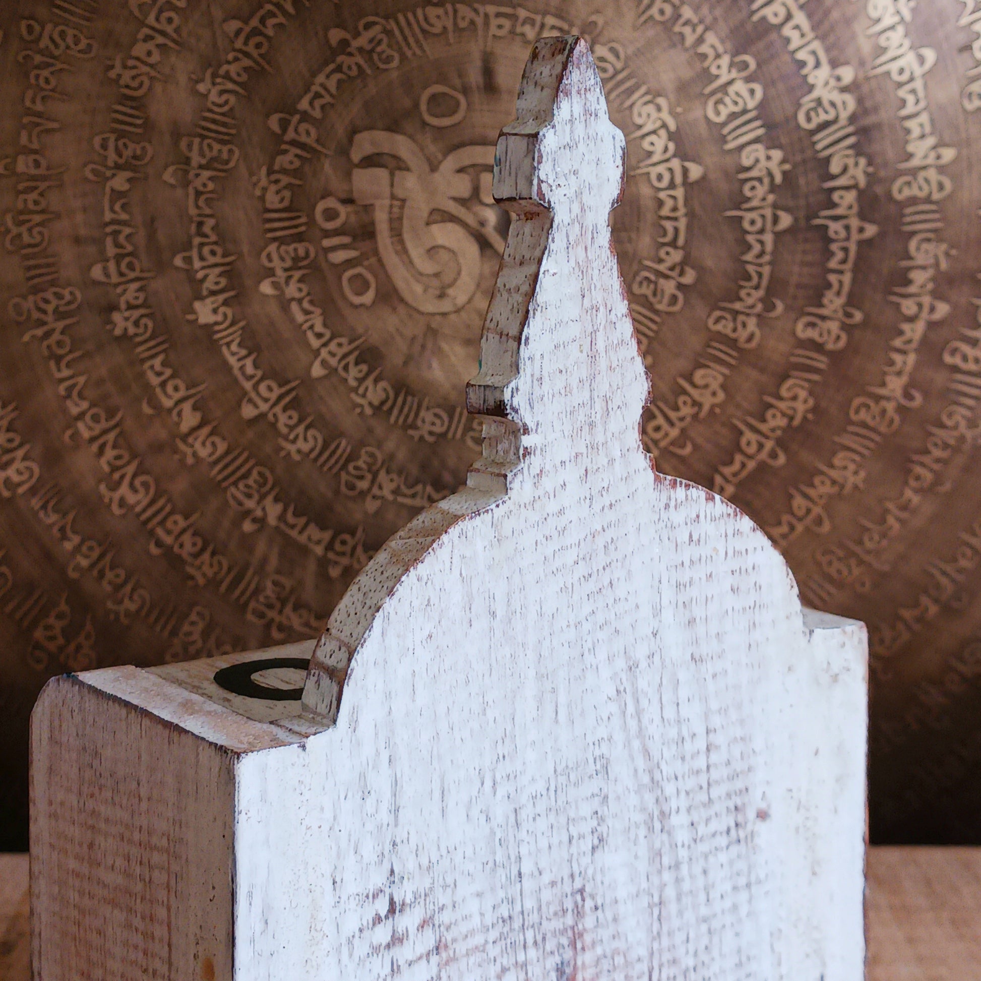 This handcrafted wooden Tibetan Stupa block calendar is perfect for your work or study space and makes a great desk-buddy too. Just rotate the wooden blocks each day and use year after year.
